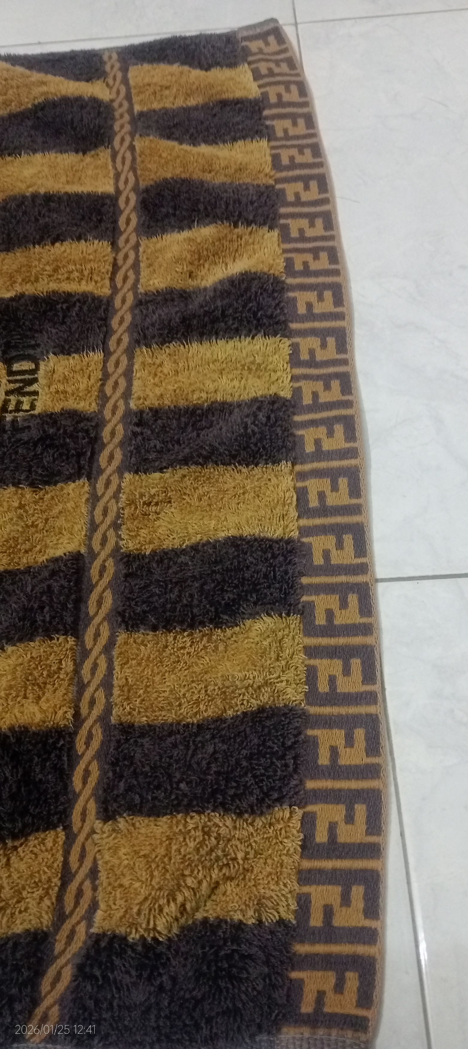Fendi Vintage Fendi Teleria Striped Cotton Towel. Size ONE SIZE - 6 Thumbnail