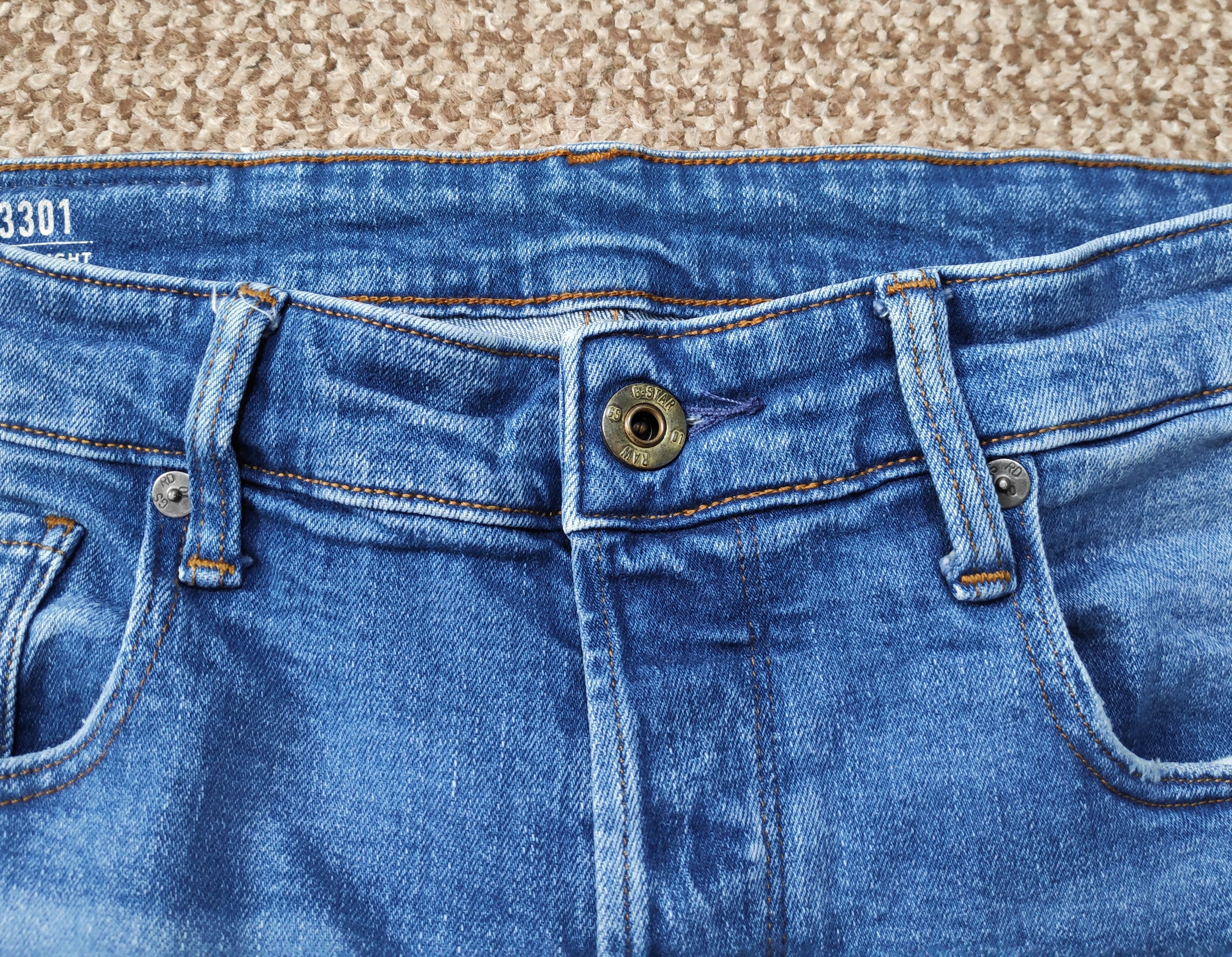 G-Star G-Star Raw 3301 Straight Denim Jeans sz W32 L32 Size US 32 / EU 48 - 8 Thumbnail