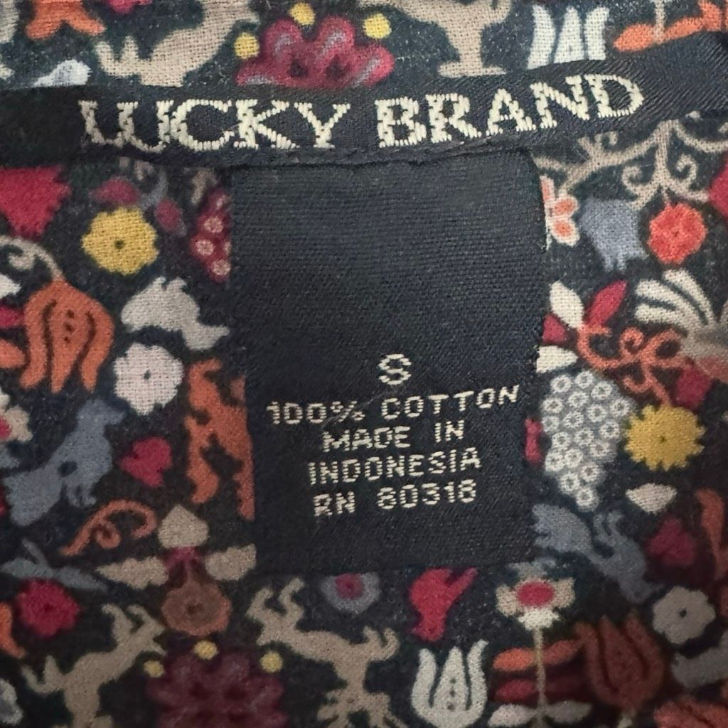 Lucky Brand Lucky Brand Floral Cotton Peasant Blouse S Size S / US 4 / IT 40 - 5 Thumbnail