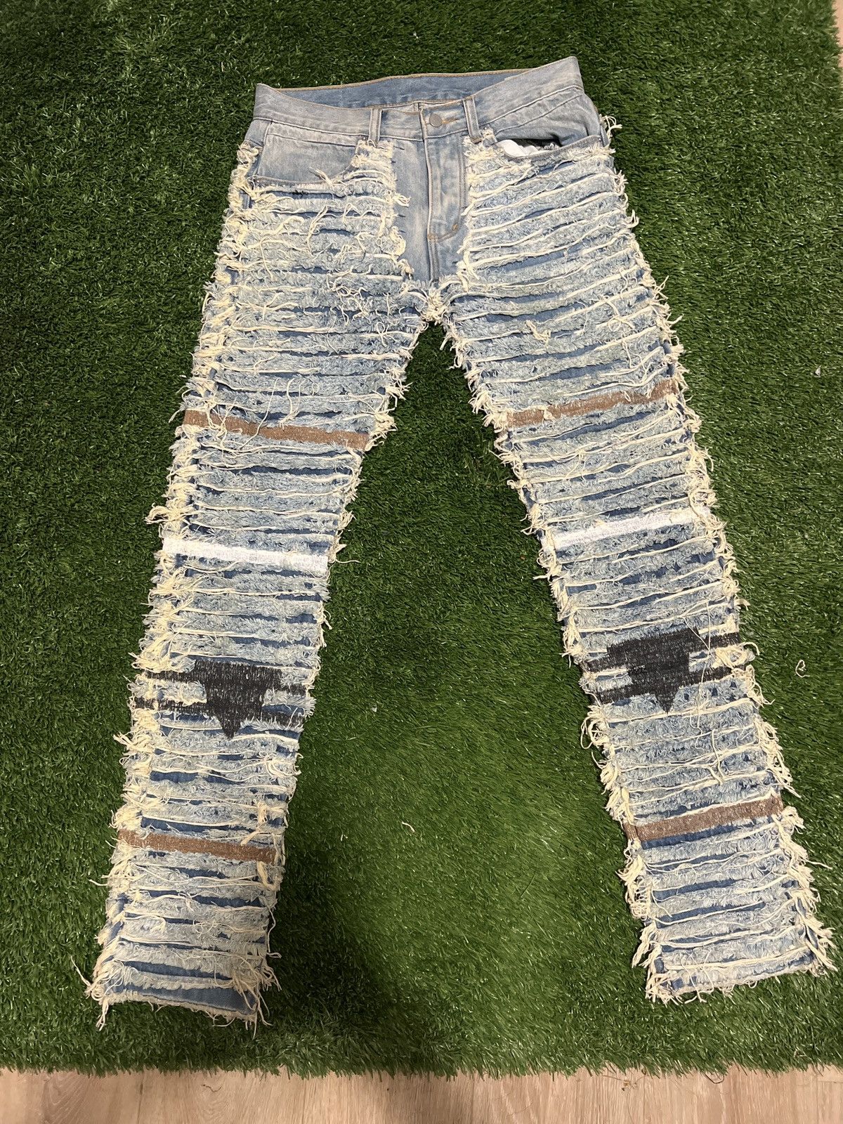 MNML MNML Distressed Jeans Size US 31 - 1 Thumbnail