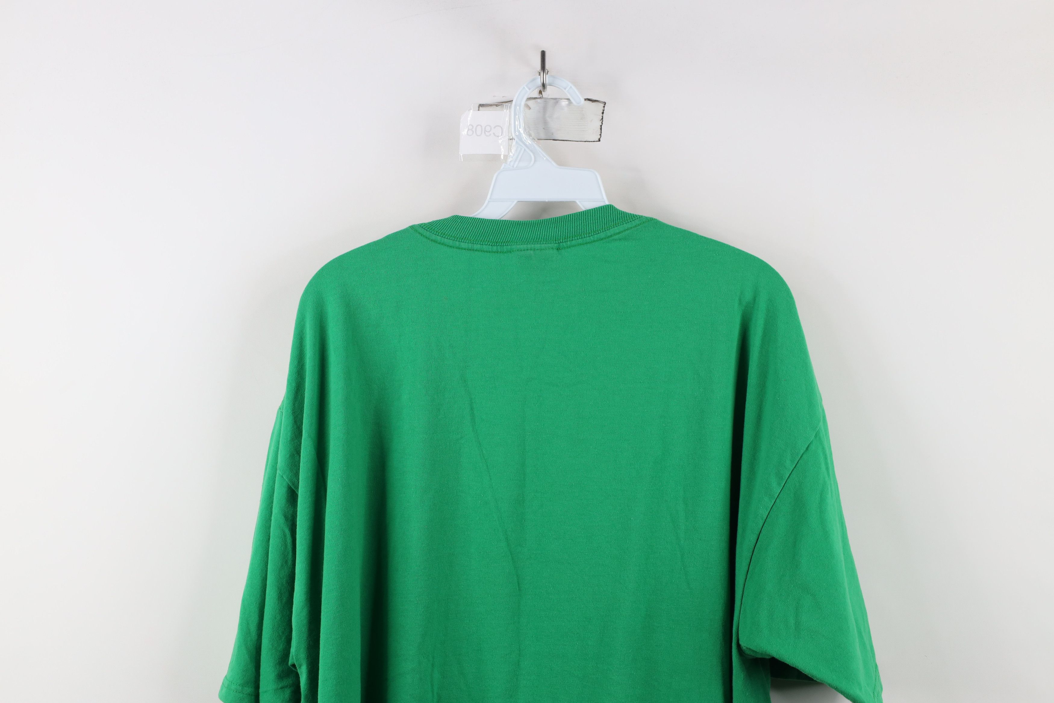 Vintage Vintage 90s Streetwear Blank Heavyweight T-Shirt Kelly Green Size US XL / EU 56 / 4 - 11 Thumbnail