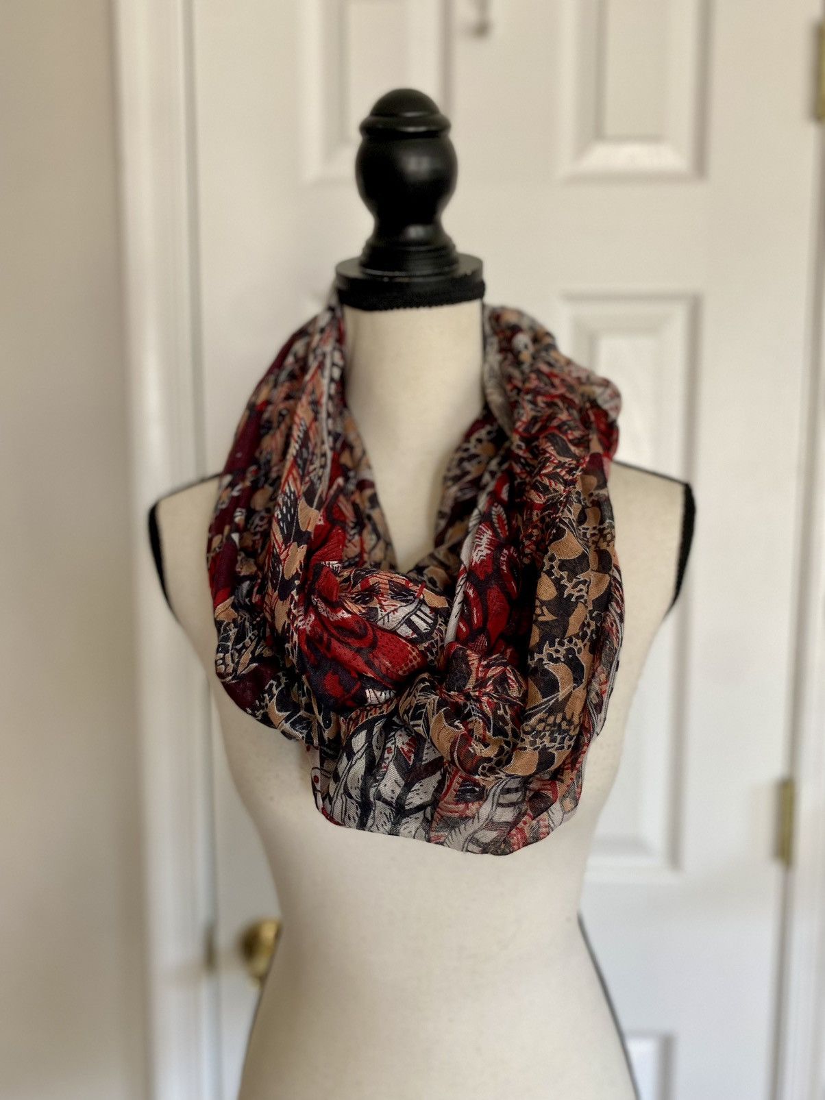 Other VINTAGE CHARLOTTE RUSSE MULTI PRINT PULLOVER SCARF Size ONE SIZE - 4 Thumbnail