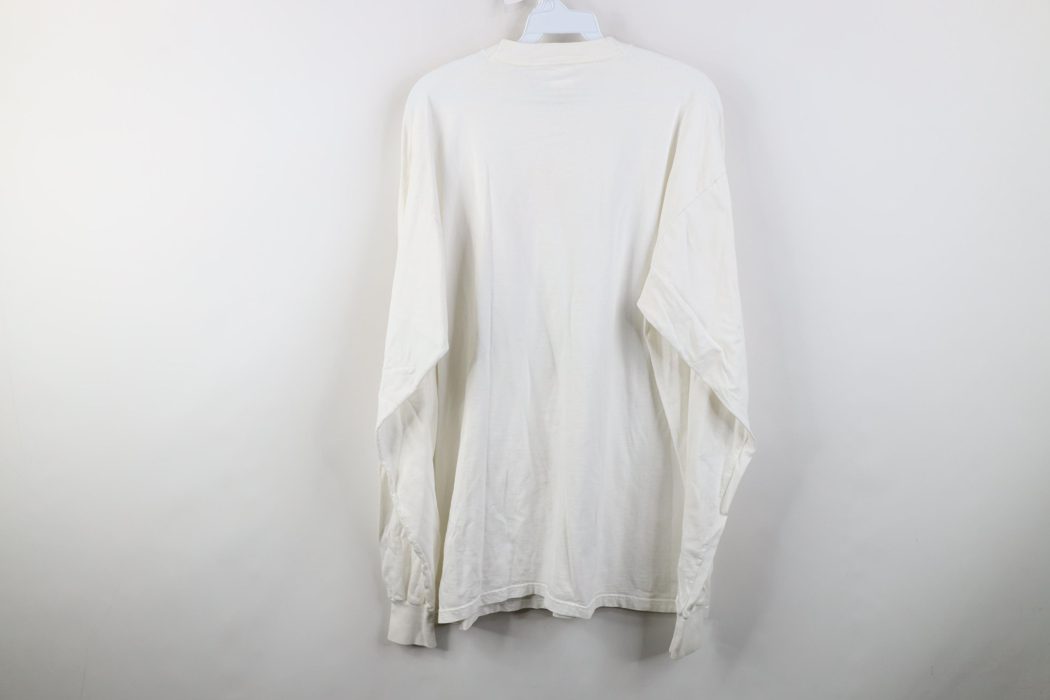 Vintage Vintage 90s Christmas Wreath Peace Sign Long Sleeve T-Shirt Size US XL / EU 56 / 4 - 10 Thumbnail
