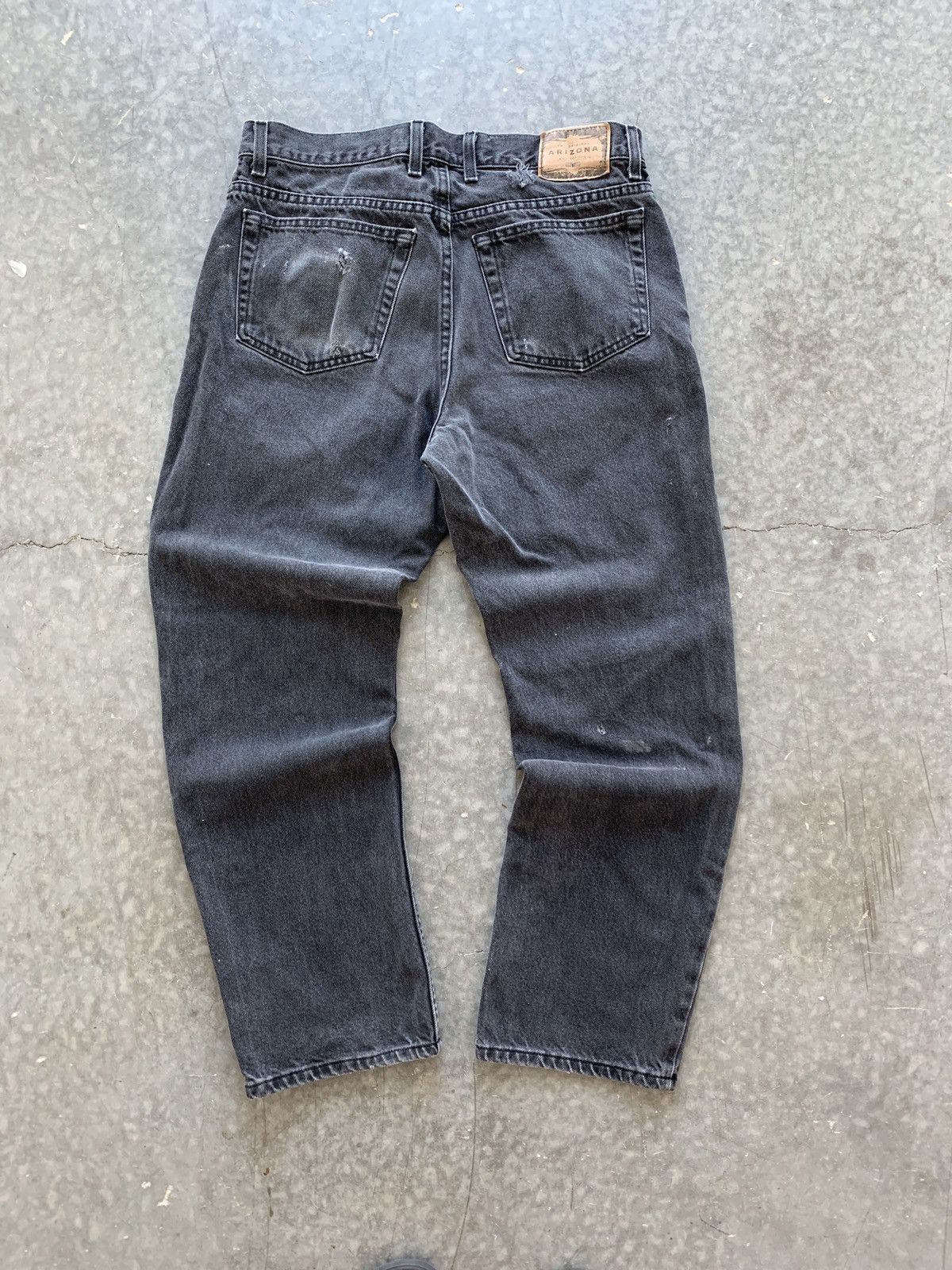 Japanese Brand × Unsound Rags × Vintage Crazy Vintage Y2K Faded Black Painter Jeans Skater Essential Size US 34 / EU 50 - 4 Thumbnail