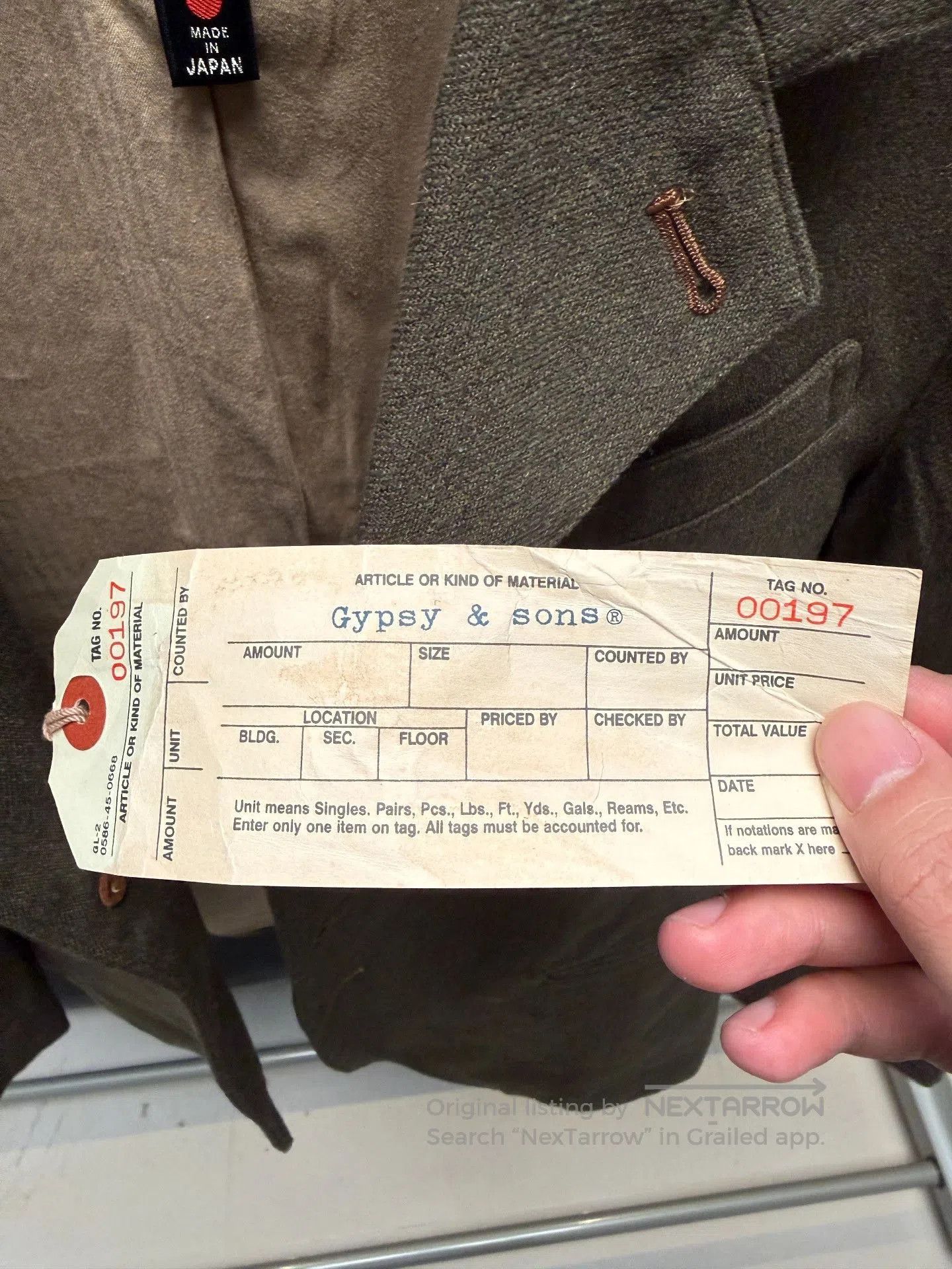 Japanese Brand Gypsy & Sons Wool Blend Suit Jacket. Size US S / EU 44-46 / 1 - 6 Thumbnail