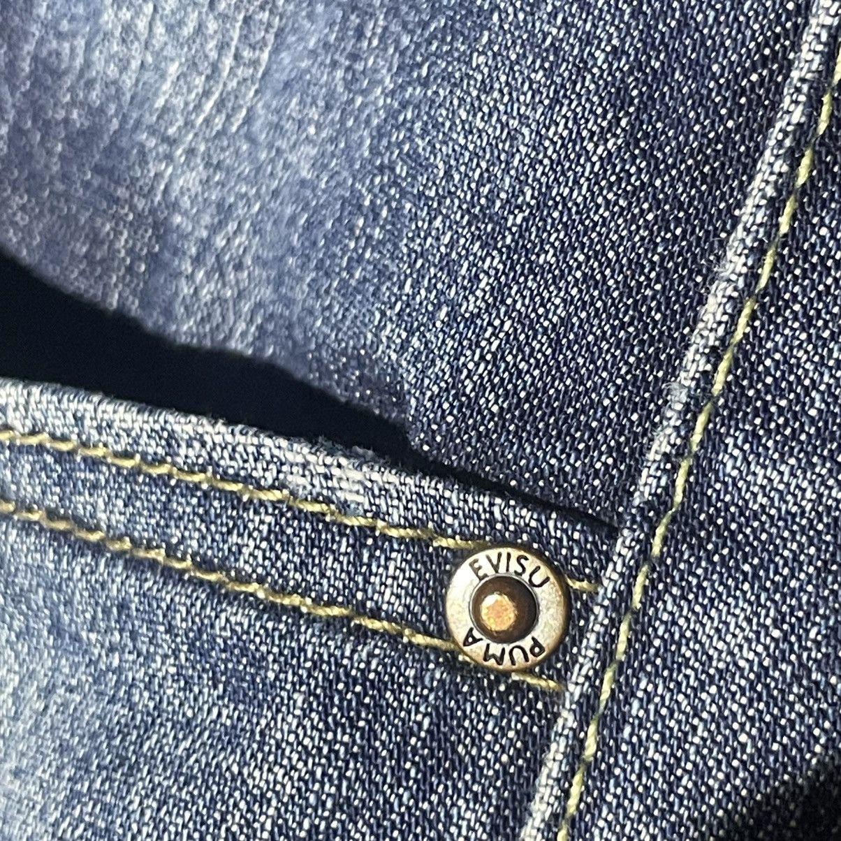 Evisu × Puma Vintage Evisu x Puma Baggy Blue Denim Jeans Y2K Rare Hype Size 30" / US 8 / IT 44 - 22 Thumbnail