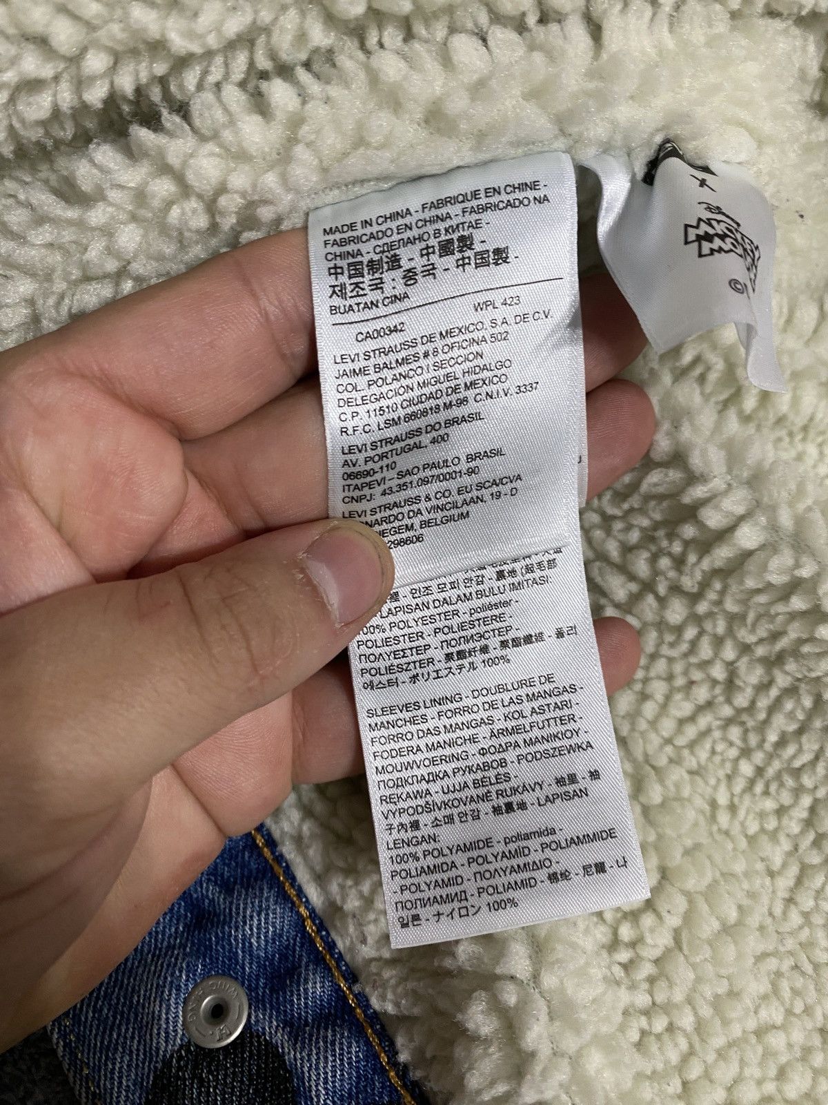 Levi's Levis x Disney mickey mouse 501 Sherpa Jacket limited edit Size US L / EU 52-54 / 3 - 13 Thumbnail