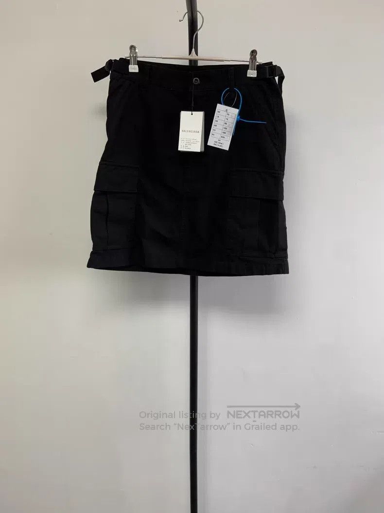 Balenciaga Balenciaga Solid Color Button Zipper Cargo A-Line Skirt Size 35" - 1 Thumbnail