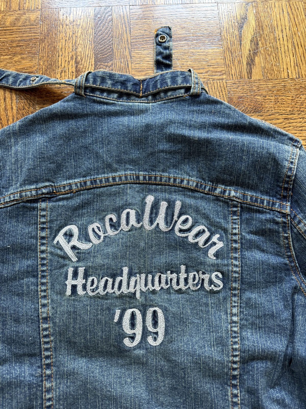 Rocawear NWT Vintage Rocawear Chain Stitched Denim Jean Jacket Size M / US 6-8 / IT 42-44 - 8 Thumbnail