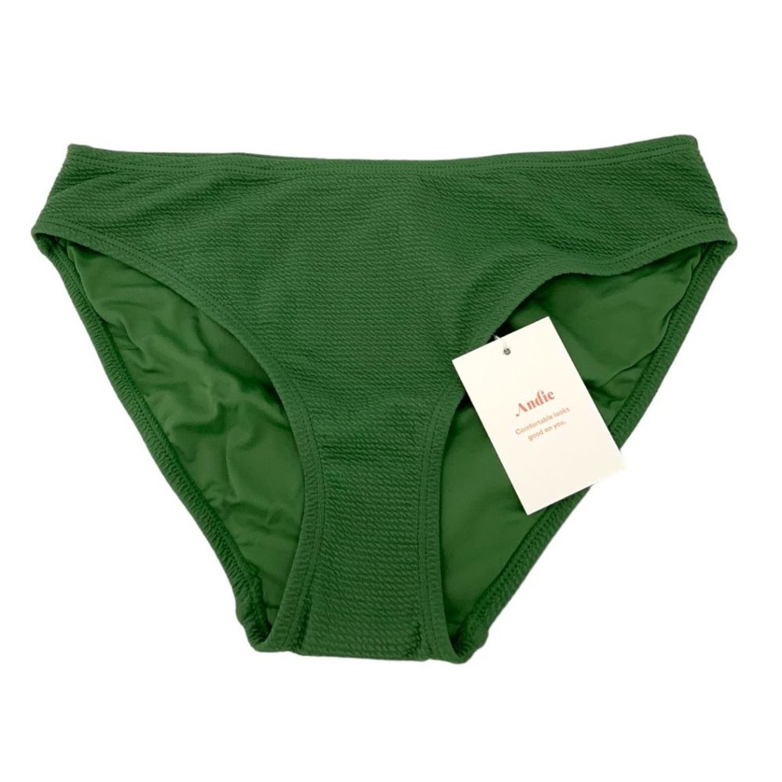 Other Andie Swim Bikini Bottom Ripple Sea Green Small NWT $55 MSRP Size ONE SIZE - 2 Thumbnail