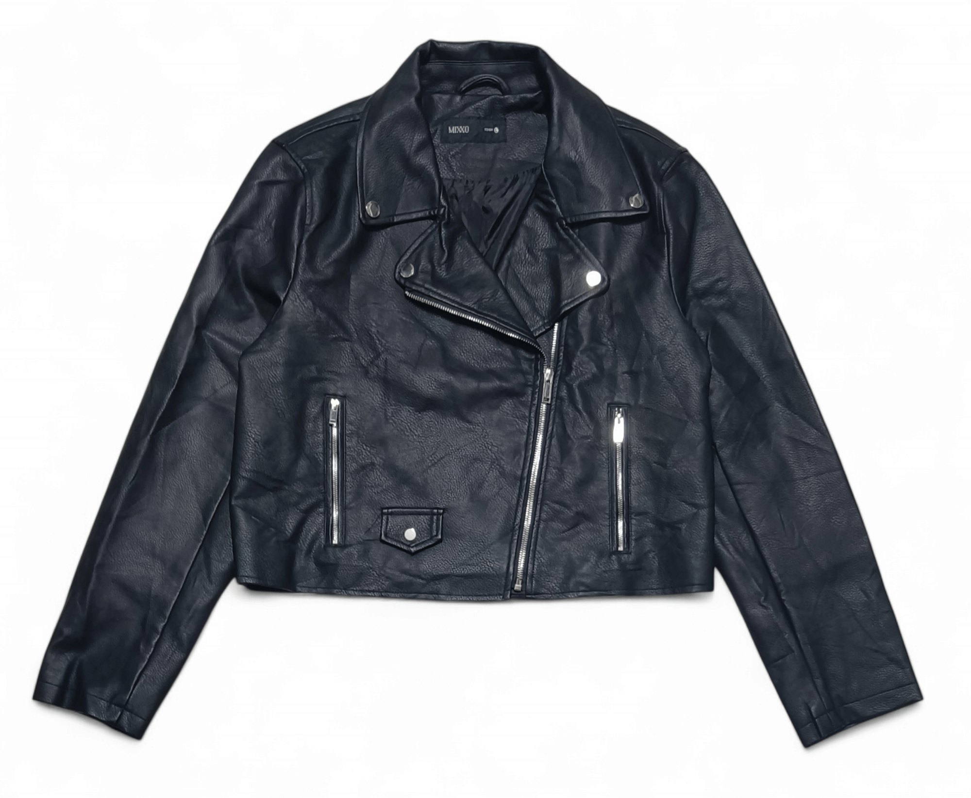 Vintage MIXXO Korean Brand KPOP Women's Ramones Faux Leather Jacket Size L / US 10 / IT 46 - 2 Thumbnail