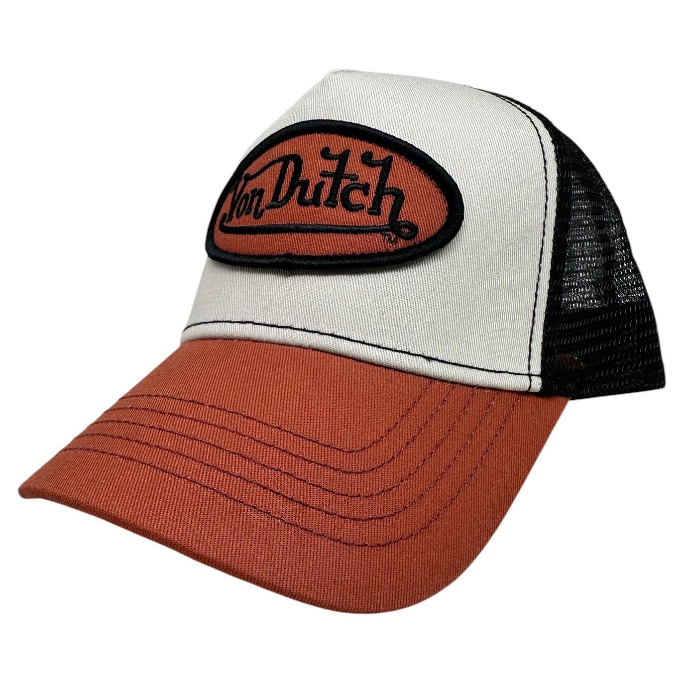 Von Dutch Von Dutch Trucker Hat Burnt Orange Snapback Cap Size ONE SIZE - 1 Thumbnail
