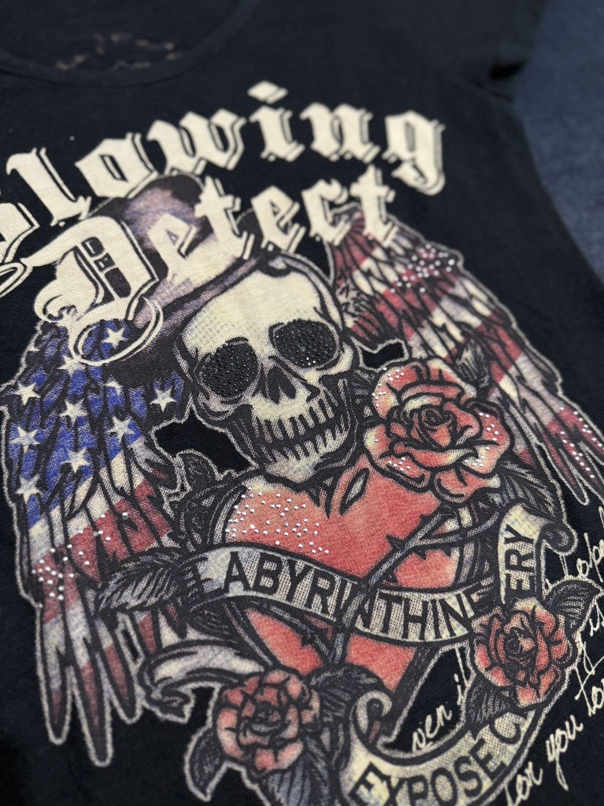 14th Addiction Y2K GALYGE SKULL ART IFSIX TSHIRT Size M / US 6-8 / IT 42-44 - 5 Thumbnail