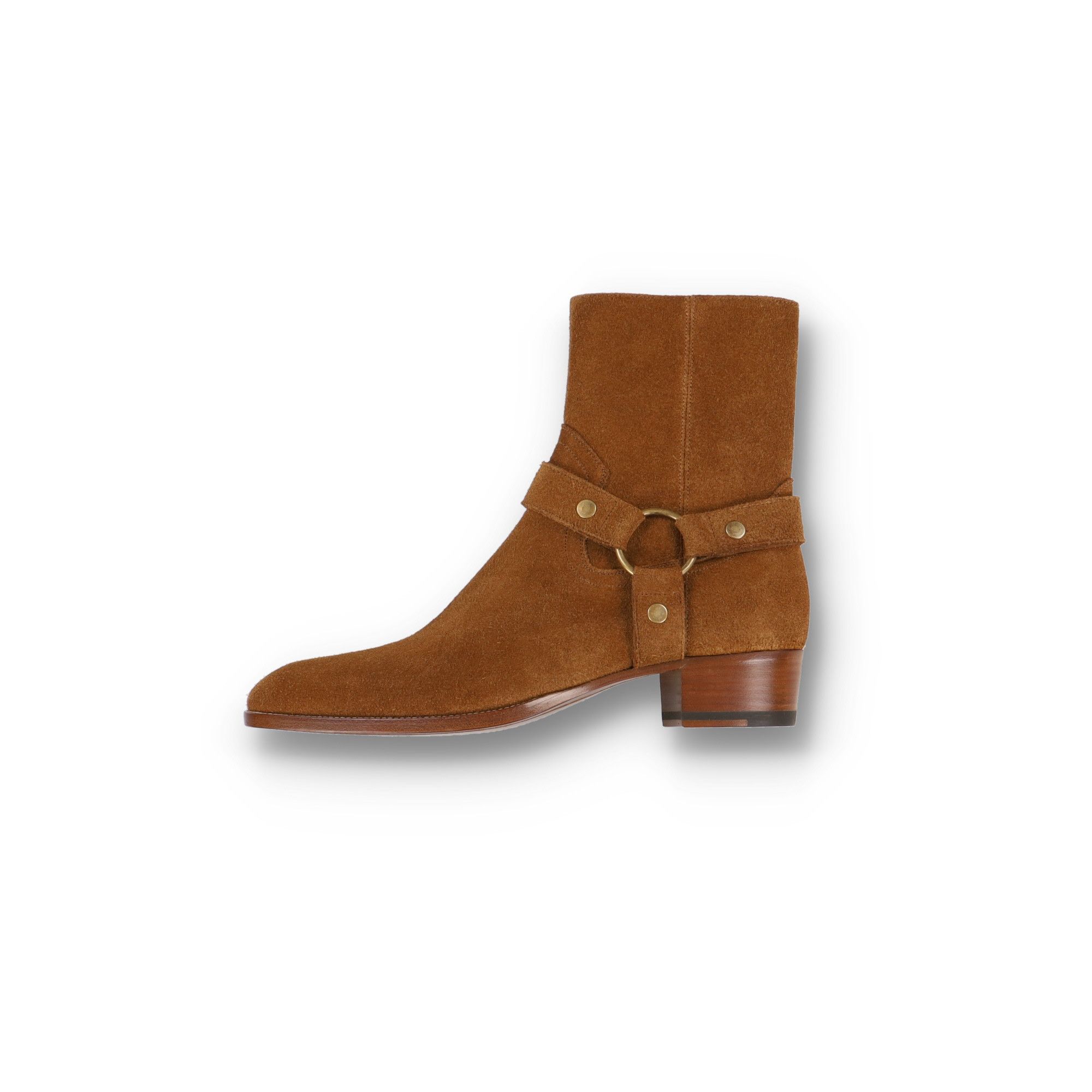 Noisette Nut Suede Wyatt 40 Harness Boots