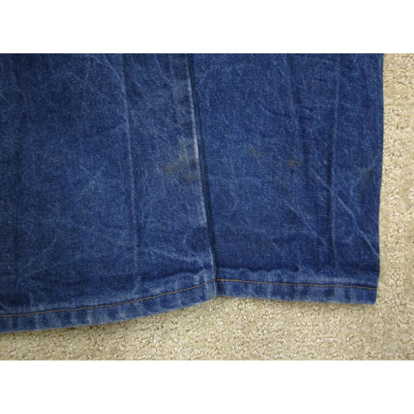 Wrangler Wrangler Jeans Men Cowboy Cut Original Fit Blue Dark Wash 44x32 Western Pants Size US 44 / EU 60 - 6 Thumbnail