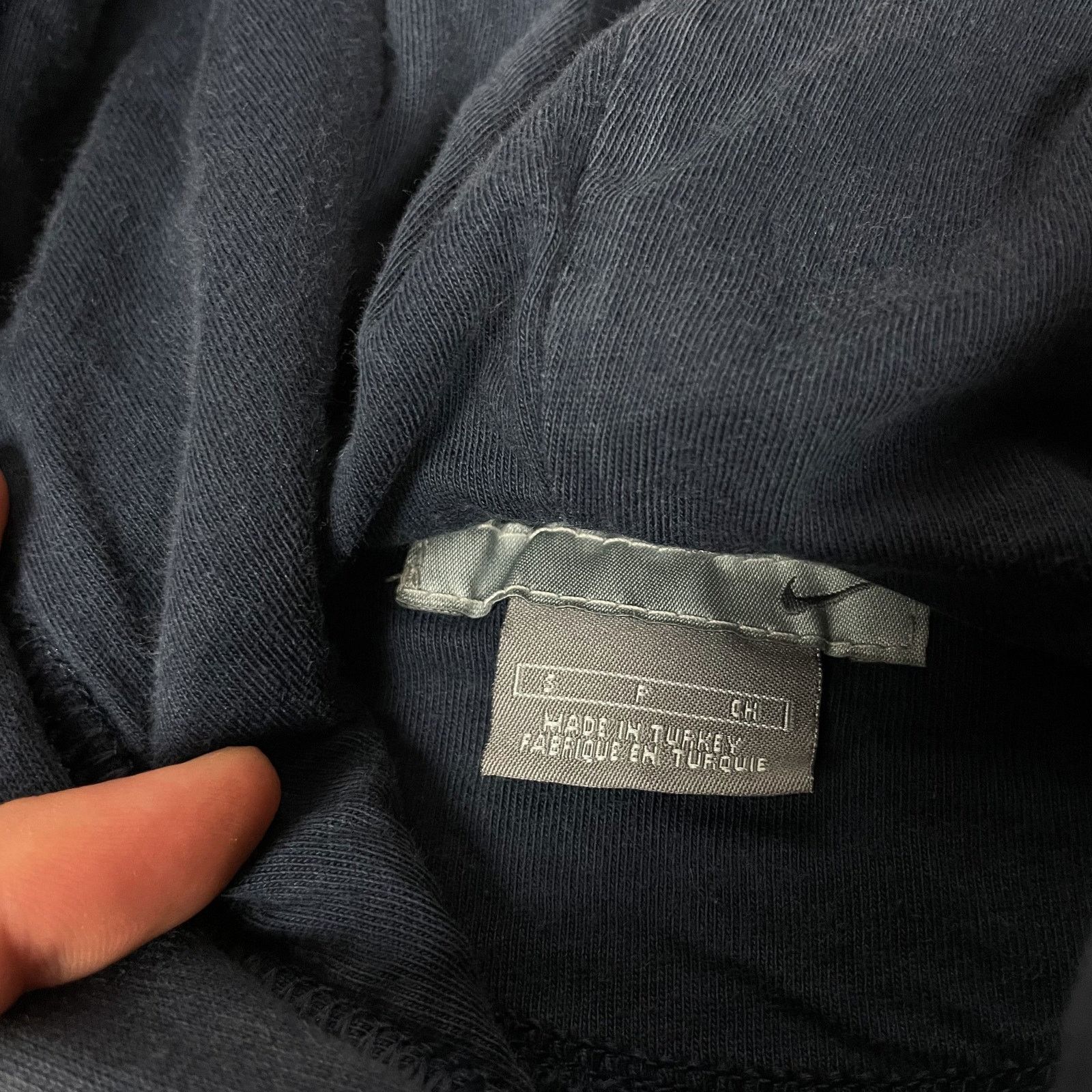 Nike × Vintage Nike Adults Navy Cotton Pullover Basketball Sports Hoodie S Size US S / EU 44-46 / 1 - 7 Thumbnail