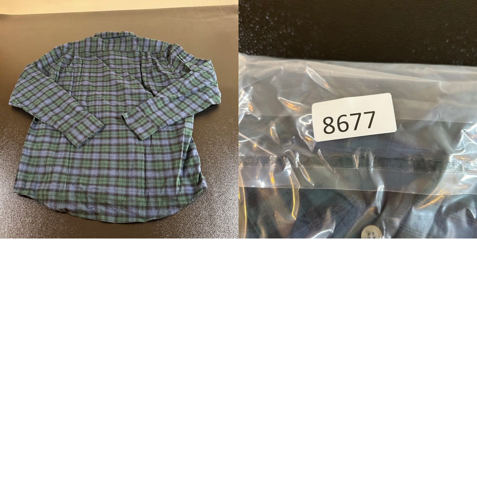 Vintage CQR Flannel Shirt Mens Medium Blue Plaid Button-Up Long Sleeve NWT Size US M / EU 48-50 / 2 - 8 Thumbnail