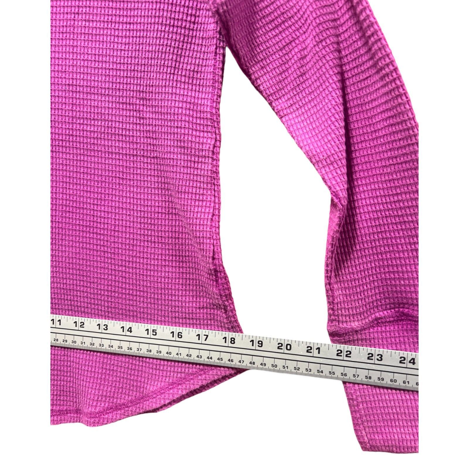 Other Knox Rose - Women's Long Sleeve Notch Neck Thermal Top - Pur Size M / US 6-8 / IT 42-44 - 7 Thumbnail