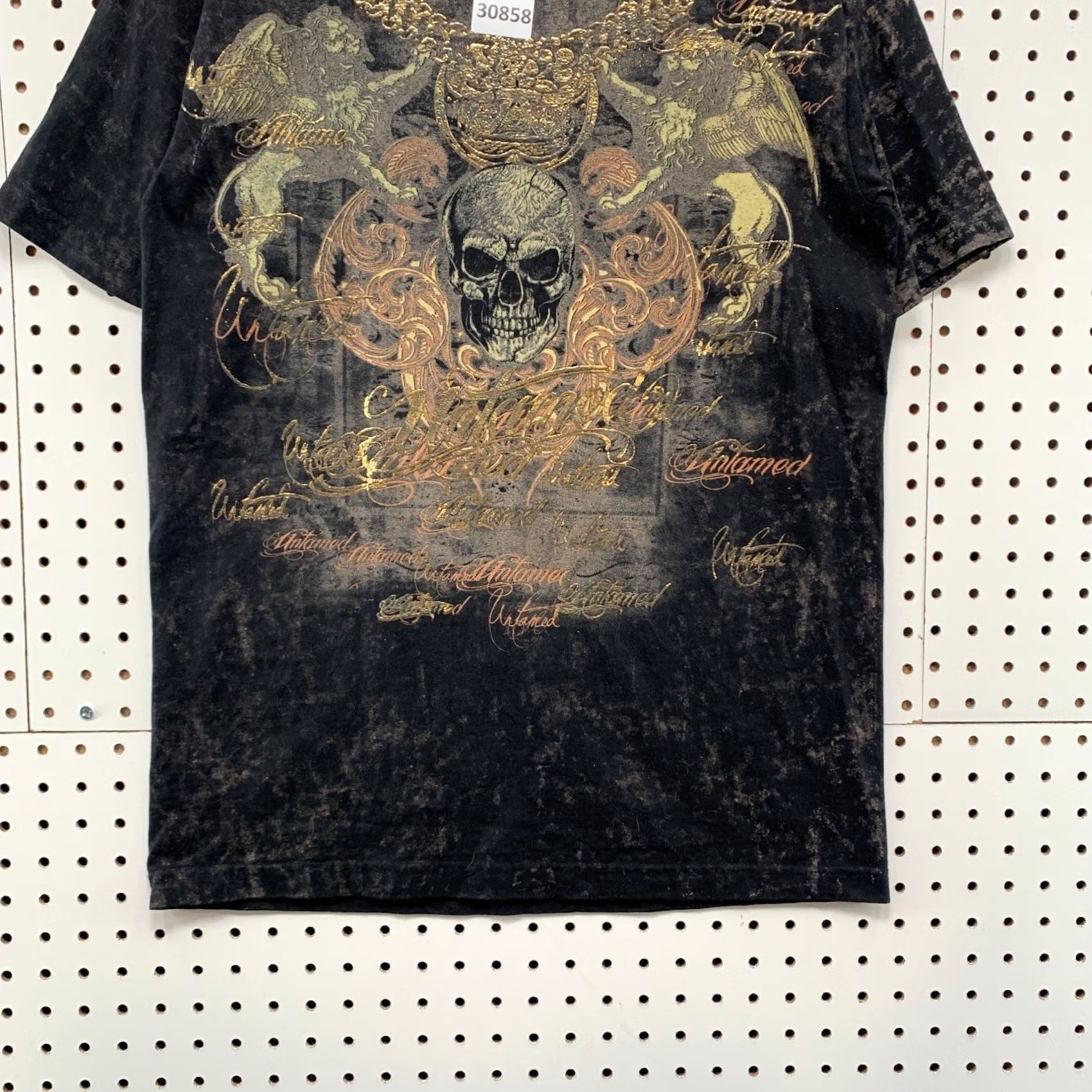 Affliction Y2K C&H Sportswear Skull Wings AOP Shirt Black Mens Medium Affliction 19.5x28.5 Size US M / EU 48-50 / 2 - 7 Thumbnail