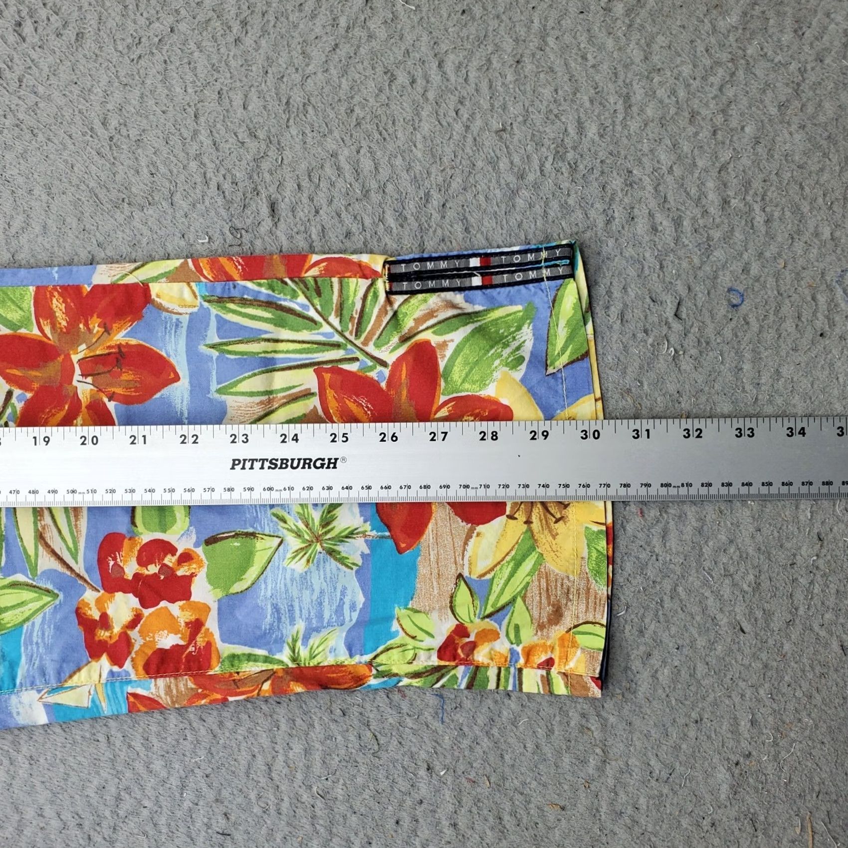 Tommy Hilfiger Tommy Hilfiger Capri Pants Womens 11 Multi Hawaiian Floral Cotton Straight Leg Size 32" / US 10 / IT 46 - 4 Thumbnail