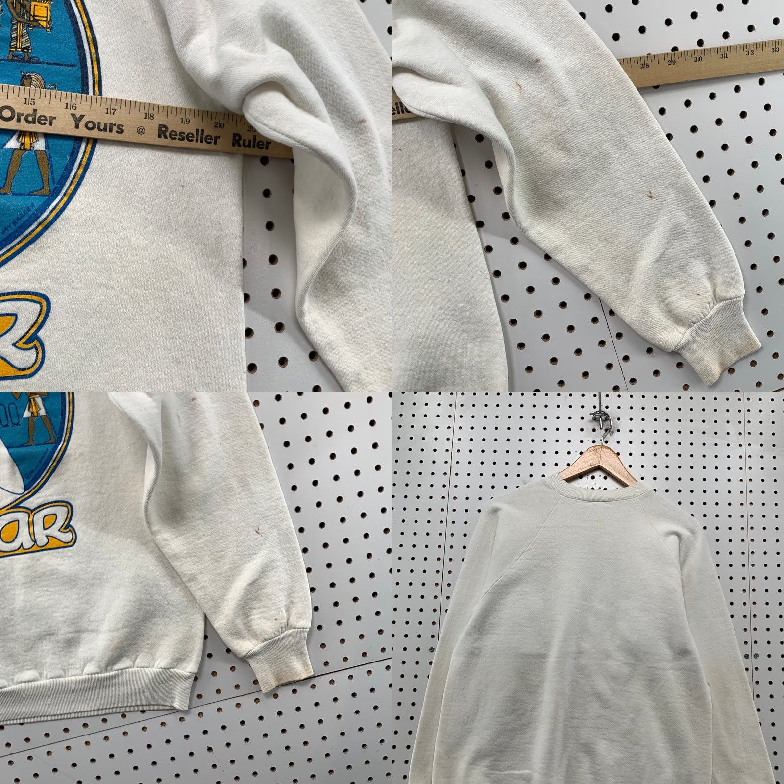 Jerzees VINTAGE Ausar Sweatshirt Mens XL White Nike Shirt Size US XL / EU 56 / 4 - 9 Thumbnail
