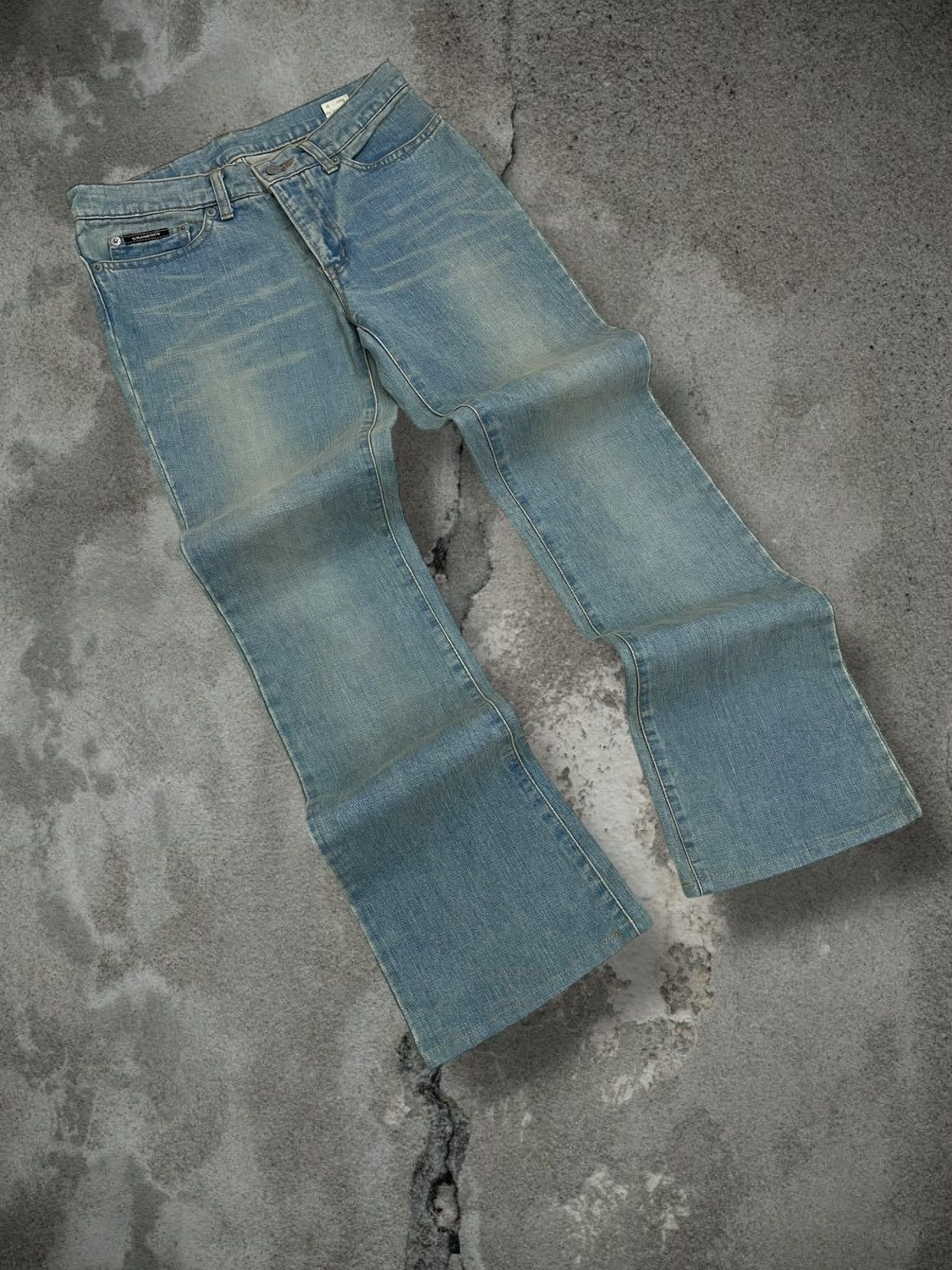 Japanese Brand Vintage 90s Japan Designer Gramercy Mudwash Blue Denim Size US 28 / EU 44 - 2 Thumbnail