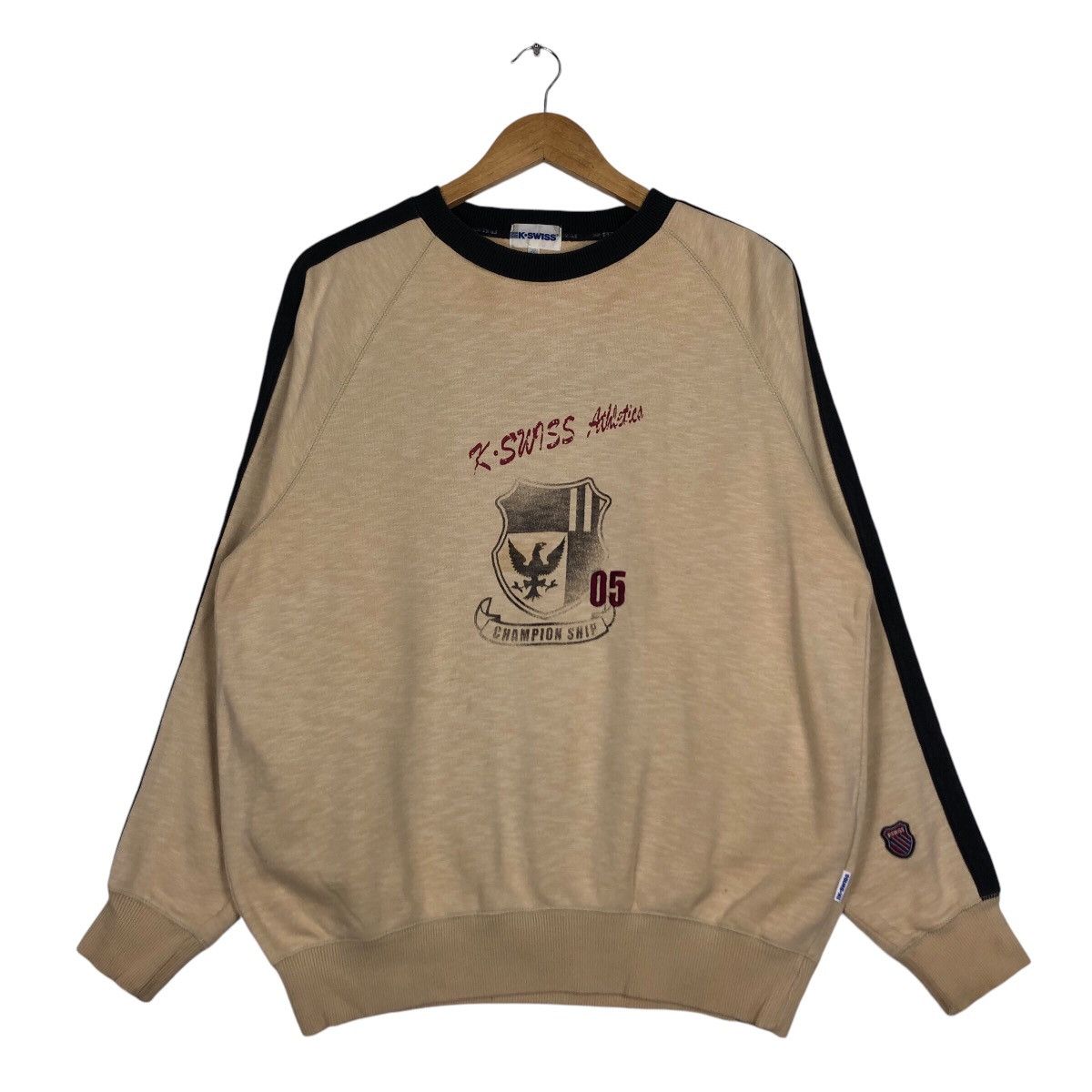 K-Swiss × Vintage Vintage K swiss Sweatshirt 90s design rare medium Size US M / EU 48-50 / 2 - 1 Thumbnail