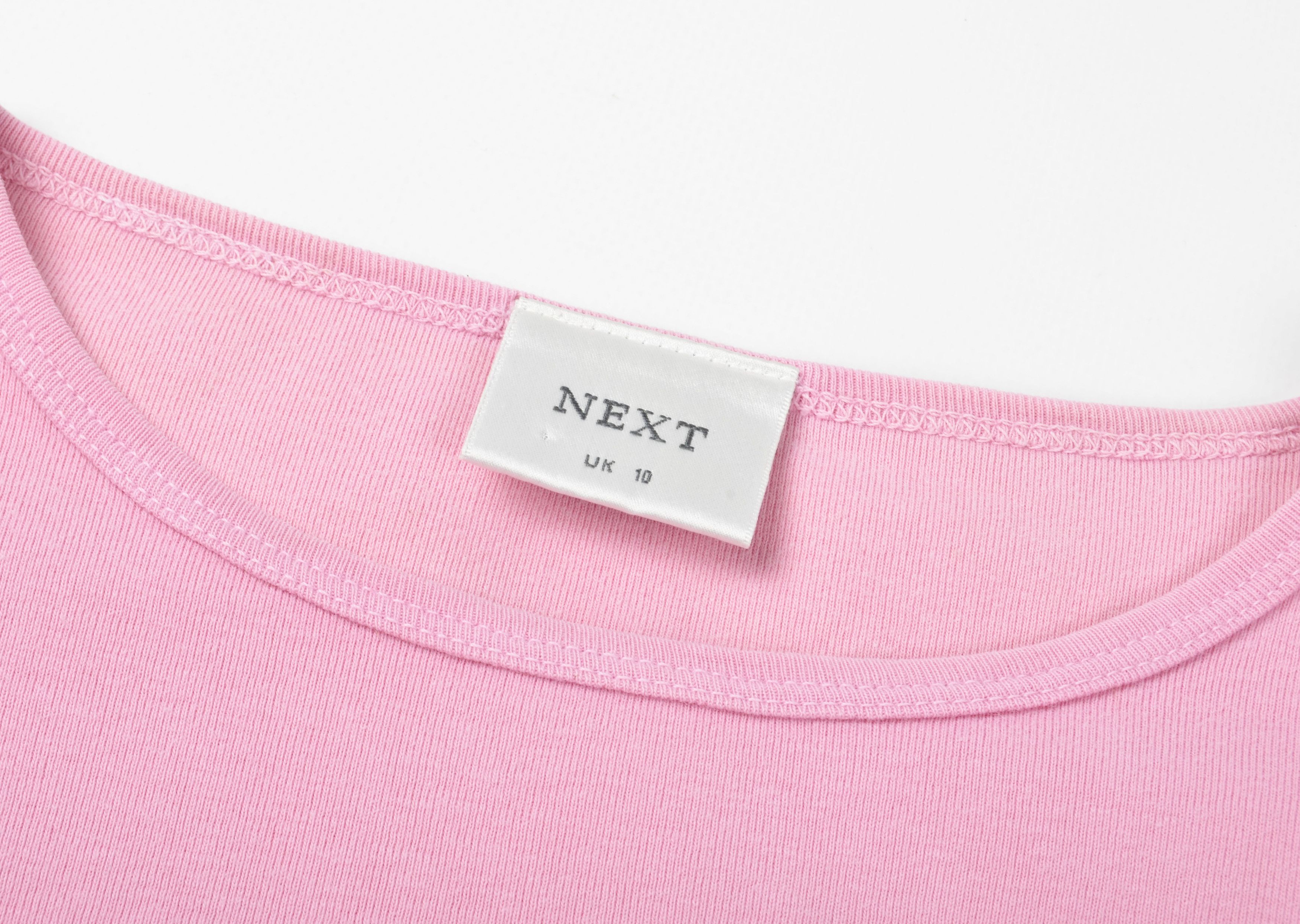 NEXT Vintage Next Y2K 2000's Babydoll Pink T-shirt Top Size M / US 6-8 / IT 42-44 - 7 Thumbnail
