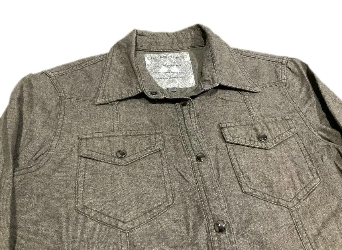 Japanese Brand ♟️ Sick Y2K Natural Vintage G.O.A. Frayed Shirt Size US S / EU 44-46 / 1 - 3 Thumbnail