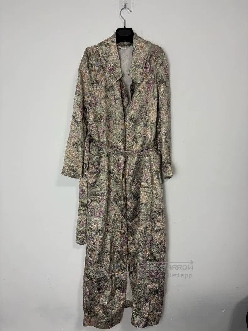 Dries Van Noten Dries Van Noten Jacquard Embroidered Trench Coat Size XS / US 0-2 / IT 36-38 - 1 Thumbnail