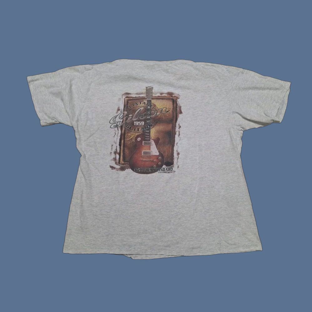 Vintage VINTAGE Gibson Guitar T-Shirt 1997 90s XL Les Paul Band Music Slash GnR Shirt Mens Gray Size US XL / EU 56 / 4 - 1 Thumbnail
