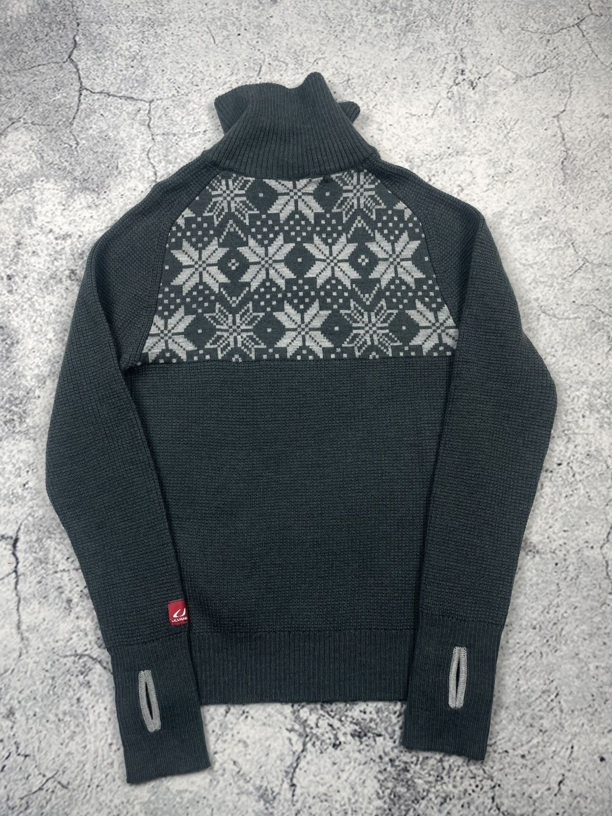Ulvang Ulvang M HalfZip Quarter-Zip Wool Sweater Dark Green Ski egv Size US M / EU 48-50 / 2 - 3 Thumbnail