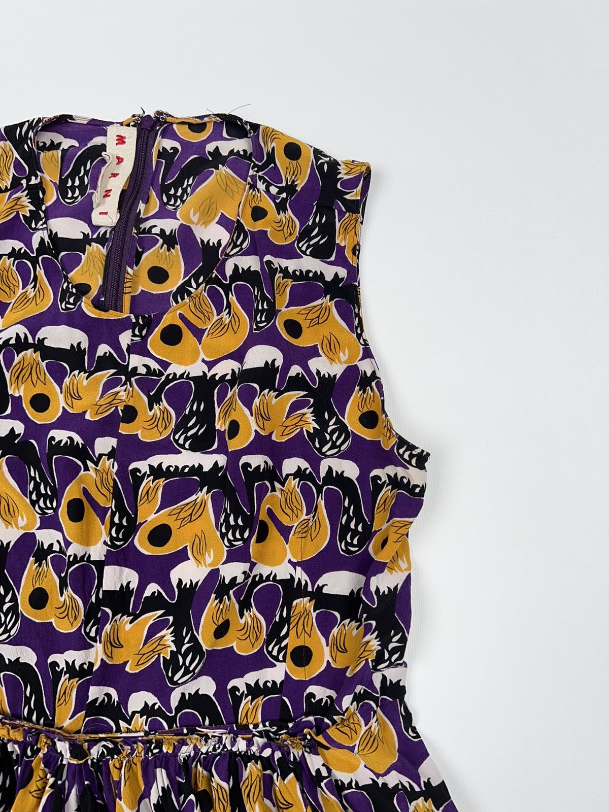 Marni Marni Silk Blouse Mini Dress Top Multicolour Size M / US 6-8 / IT 42-44 - 7 Thumbnail