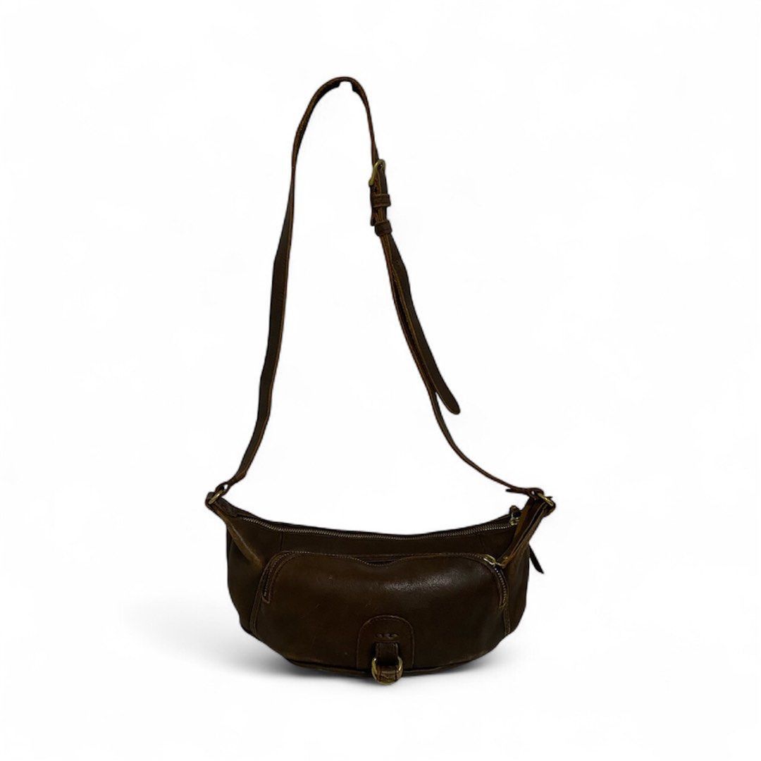 Leather H 1203 Mano Fece Japan Leather Sling Bag Size ONE SIZE - 1 Thumbnail