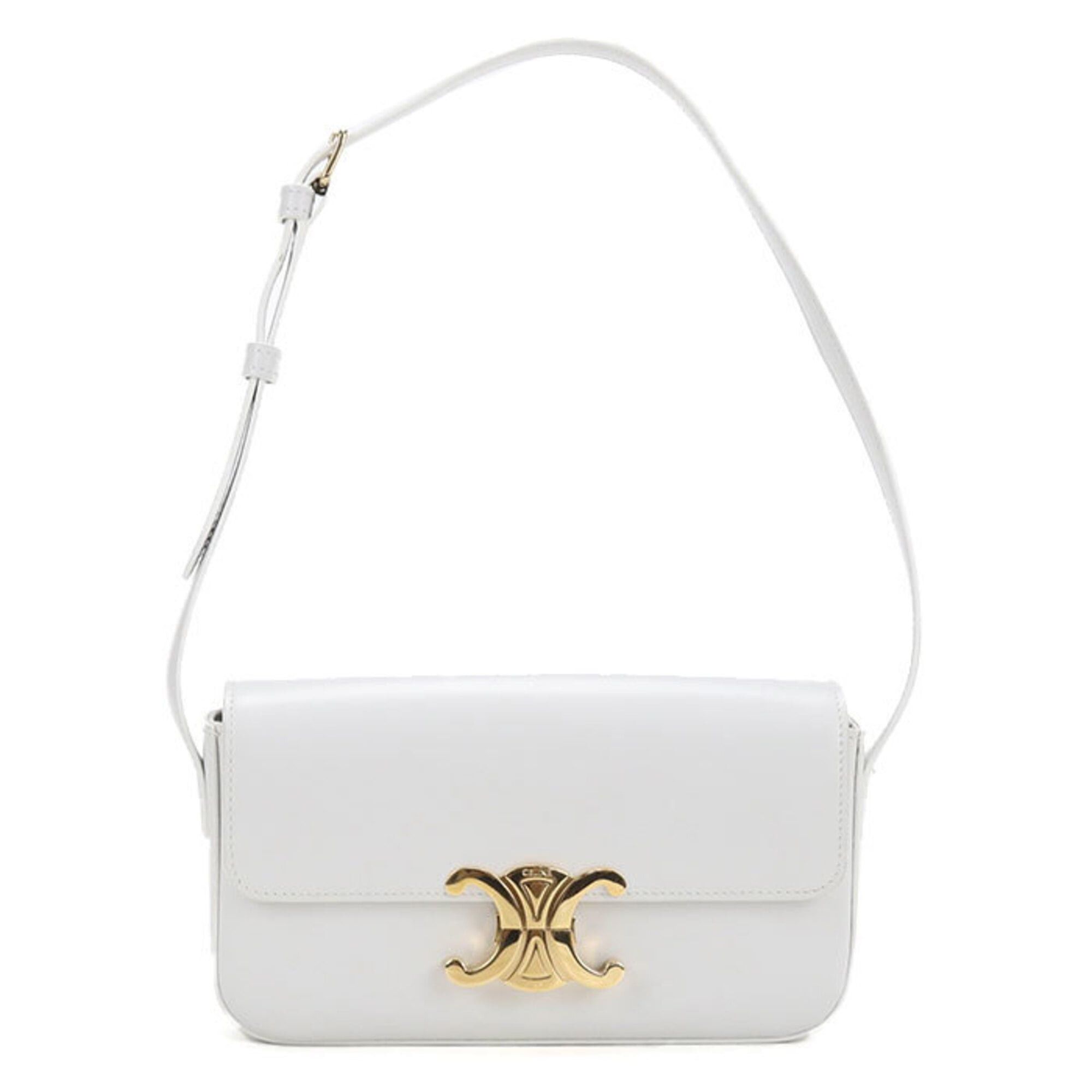 Celine CELINE Triomphe Shoulder Bag 194143BF4.01HT (White) Size ONE SIZE - 1 Thumbnail