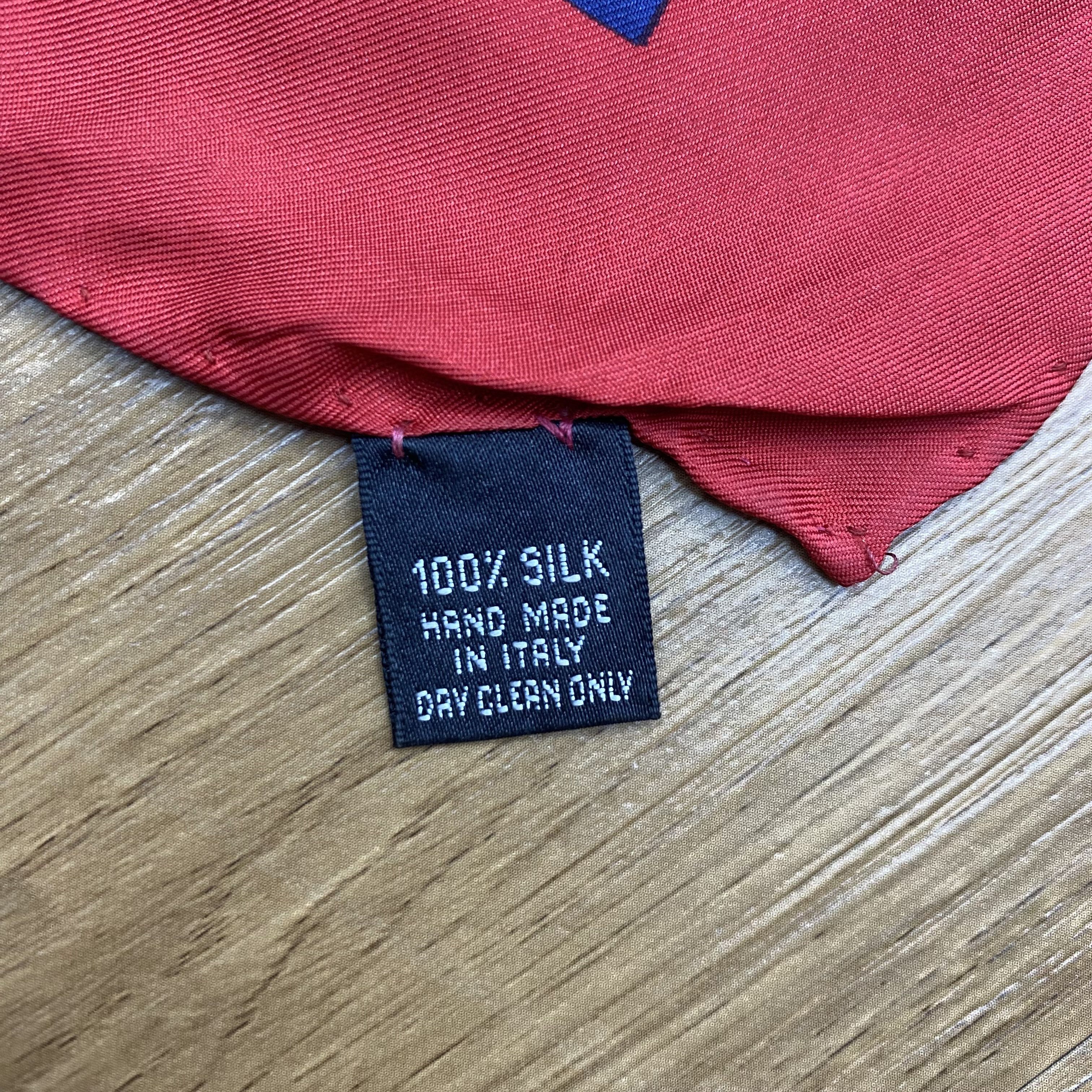 Designer × Vintage Vintage 90s Jean Louis Paris Silk Scarf SSC252 Size ONE SIZE - 4 Thumbnail