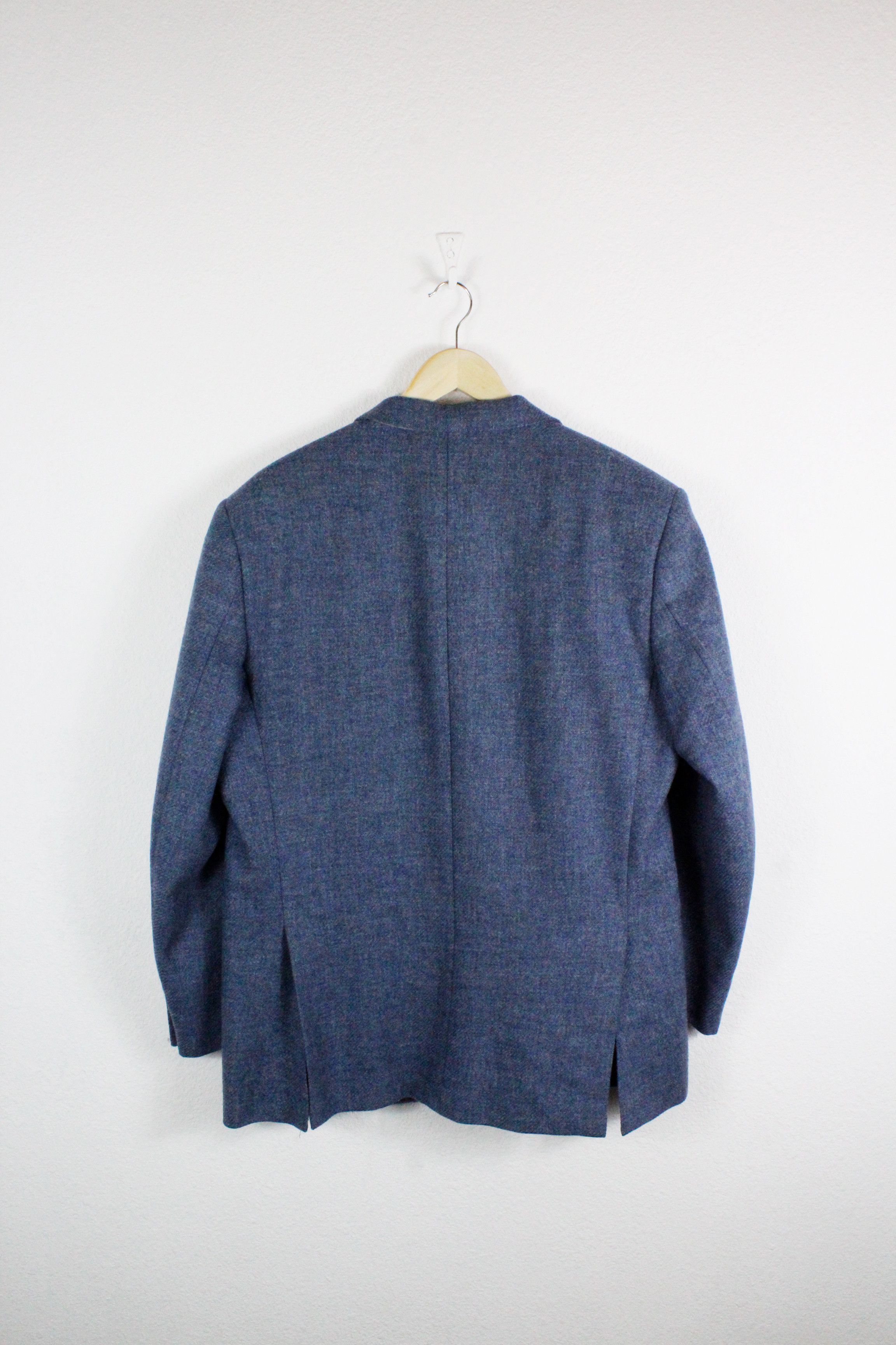 Tombolini Tombolini Modesto Bertotto Blue Tweed Blazer Jacket Size US L / EU 52-54 / 3 - 5 Thumbnail