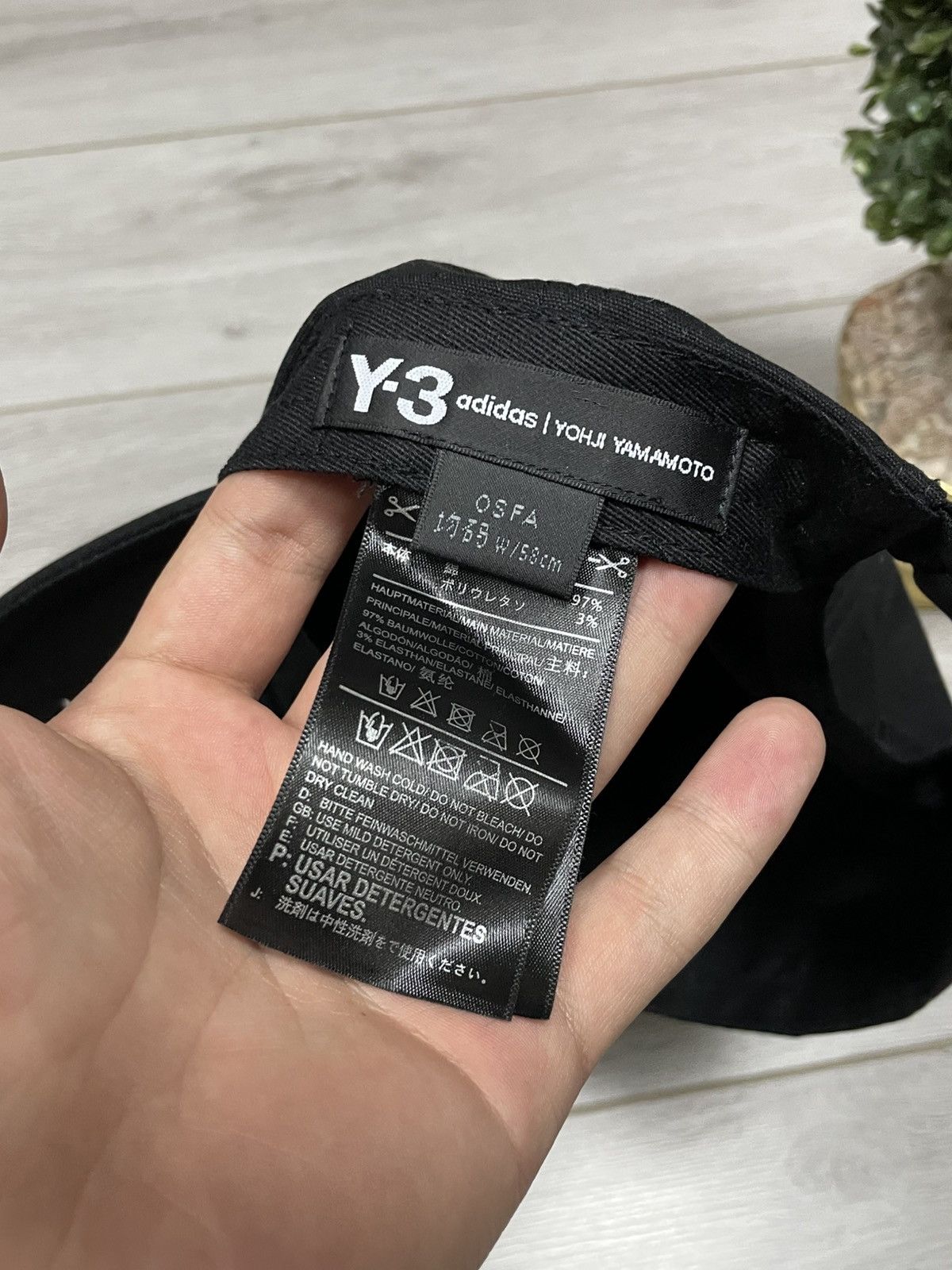 Adidas × Y-3 × Yohji Yamamoto Y-3 big logo cap sign Yohji Yamamoto x Adidas Japanese Size ONE SIZE - 7 Thumbnail
