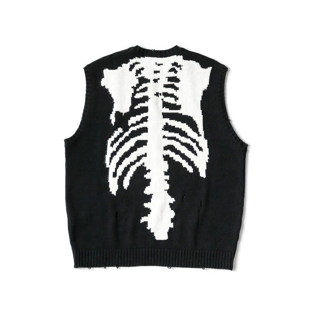 Kapital 5G cotton knit BONE vest size5