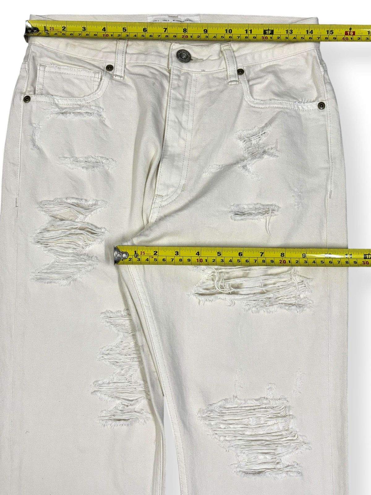 Japanese Brand Another Edition Slim Tapered Fit Heavy Distressed Jeans Size US 29 - 12 Thumbnail