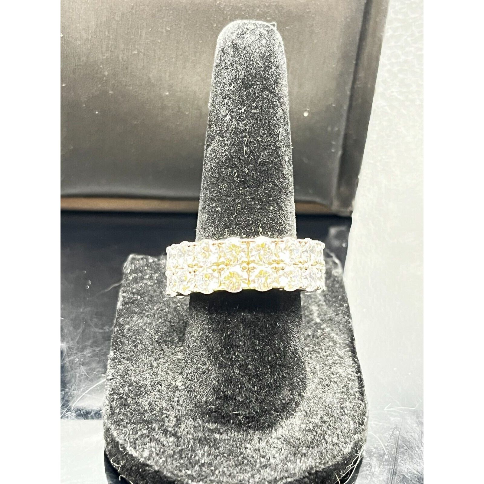 Other Round Cut Simulated Diamond/CZ Eternity Band Ring 925 Size ONE SIZE - 3 Thumbnail