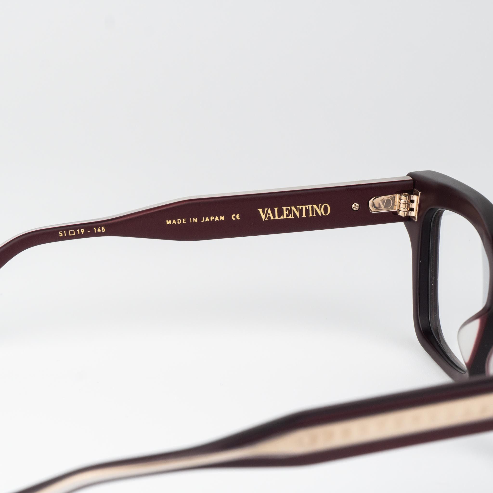 Valentino Valentino Men Eyeglasses Burgundy V-ESSENTIAL I VLX-121 C Size ONE SIZE - 8 Thumbnail