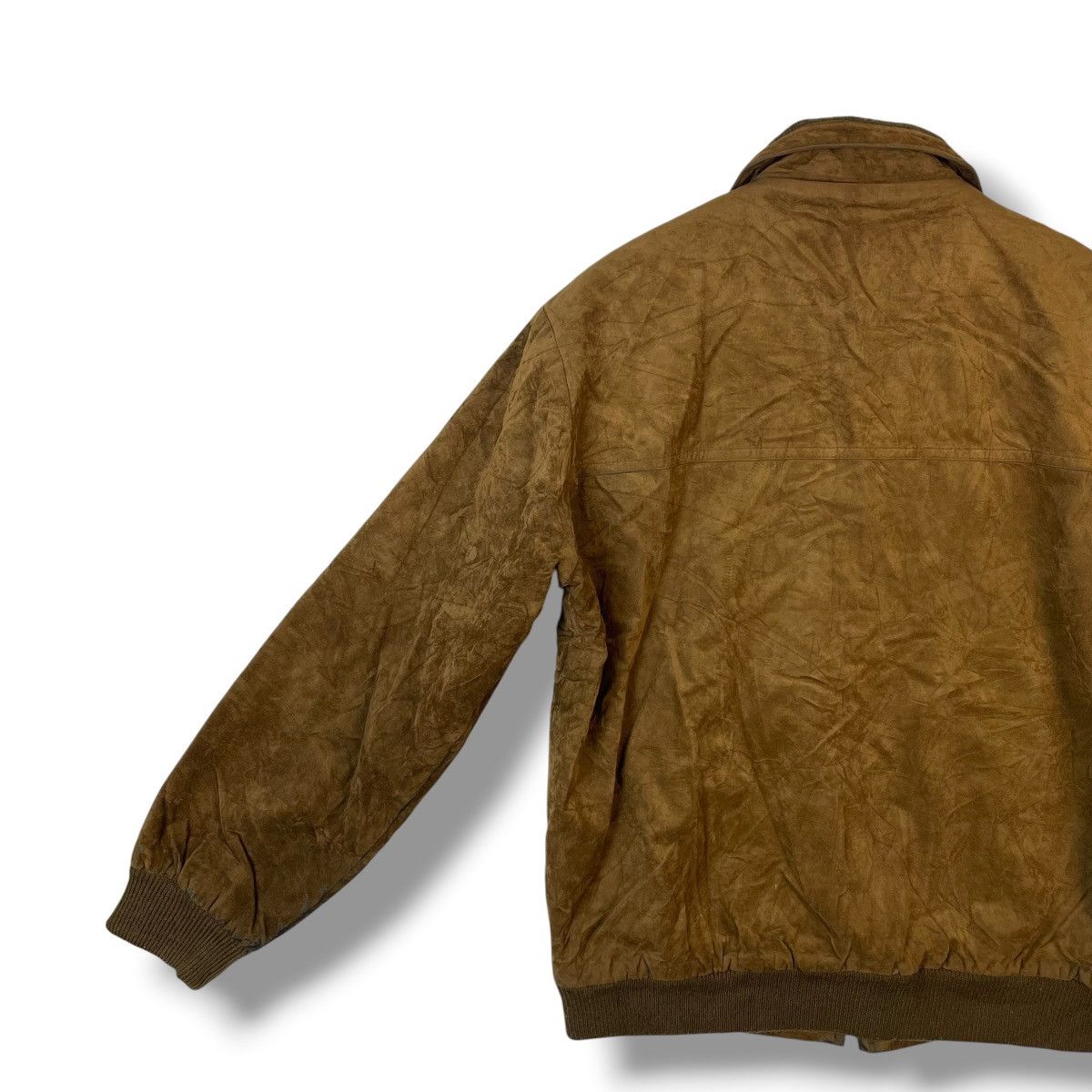 Japanese Brand VINTAGE VALIANTAS SUEDE LEATHER BOMBER JACKET MADE IN JAPAN Size US L / EU 52-54 / 3 - 8 Thumbnail