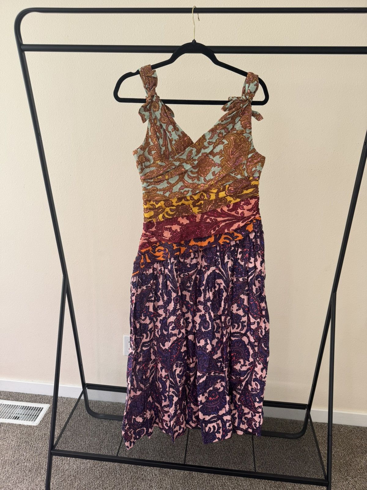 Zimmermann Zimmermann Tiggy Bow Midi Dress Size L / US 10 / IT 46 - 3 Thumbnail