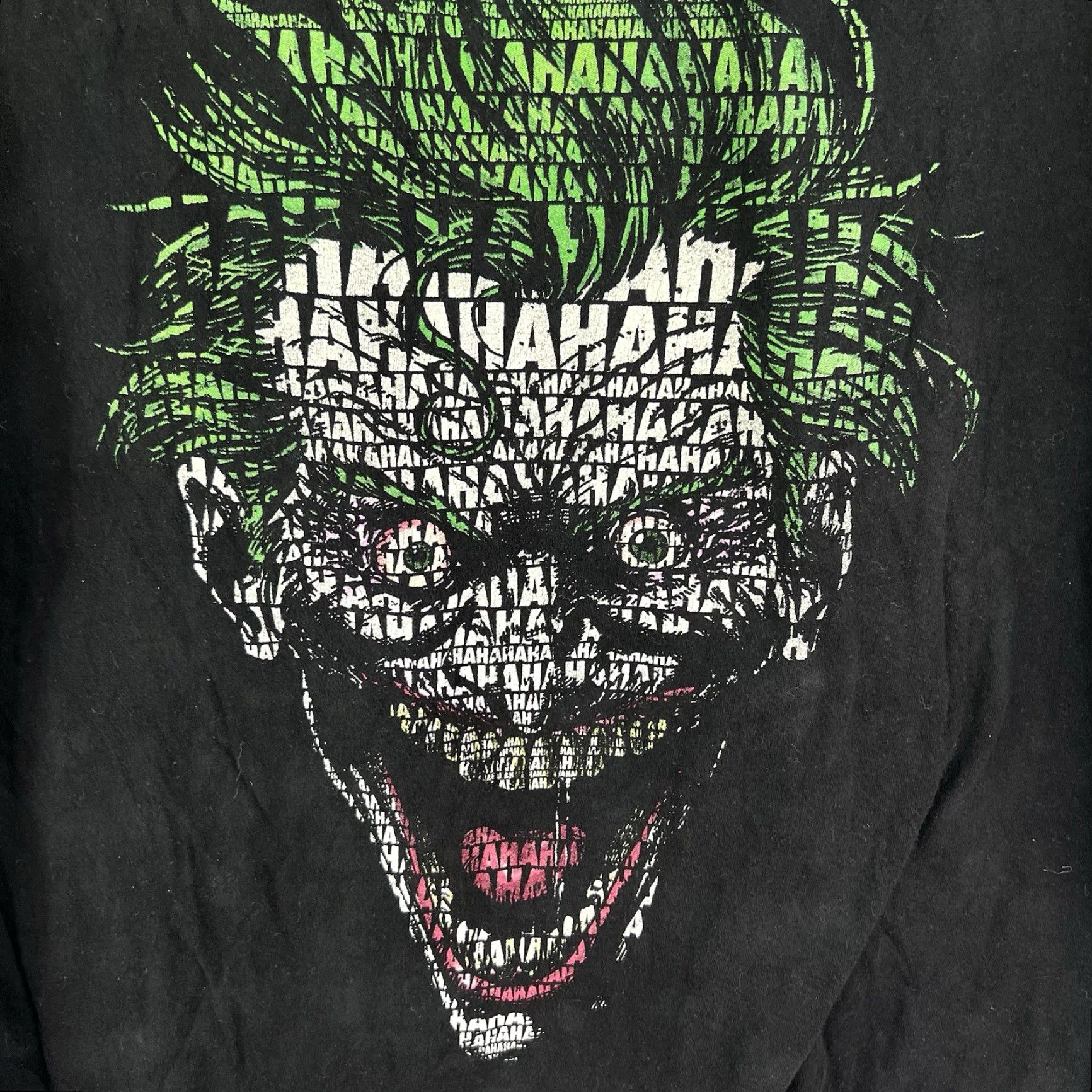 DC Comics VINTAGE DC Shirt Mens L Black Joker Batman Graphic Print 90s Theme Mens Size US L / EU 52-54 / 3 - 2 Thumbnail