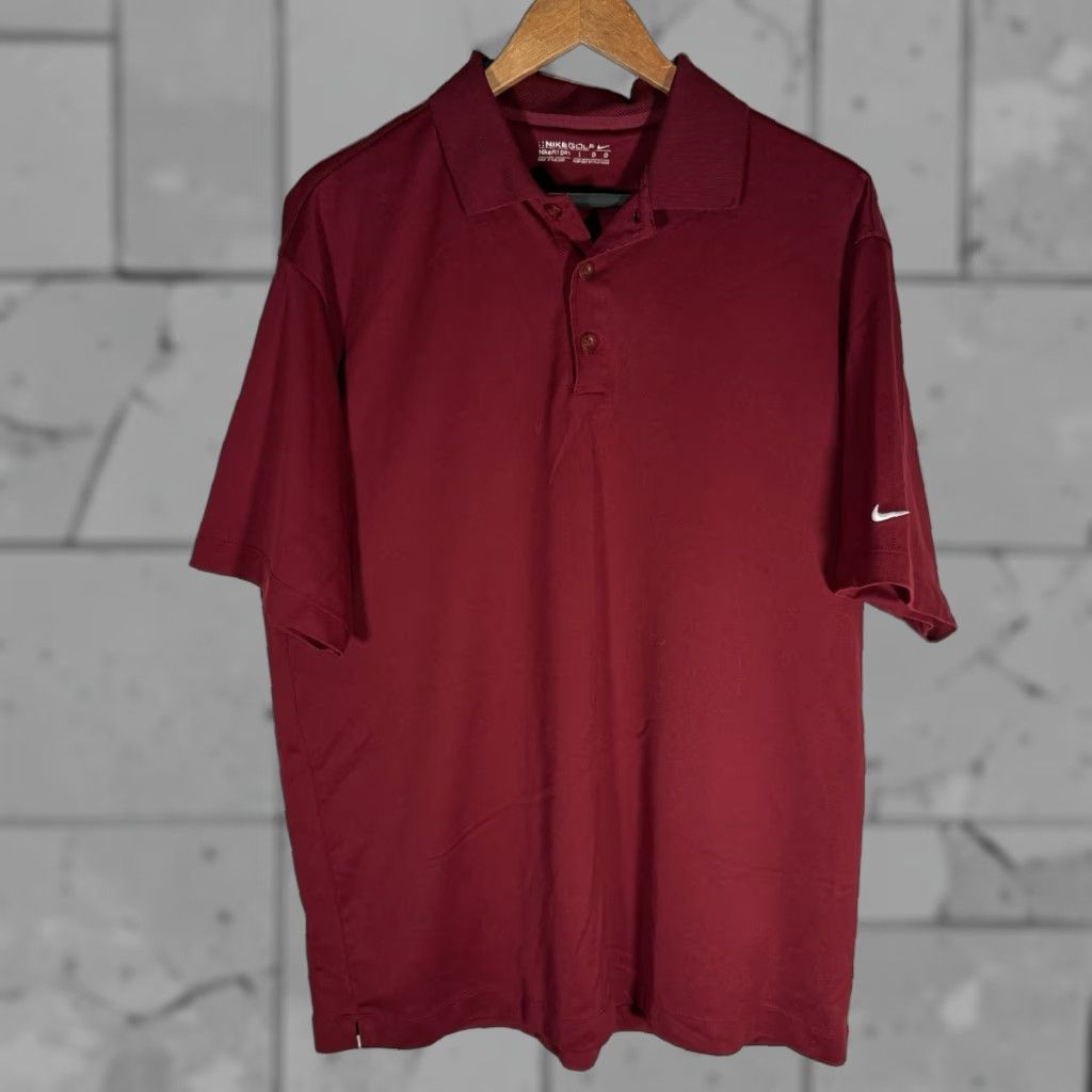 Nike NIKE GOLF Red Athletic Polo Shirt Adult Size L Performance Mens Size US L / EU 52-54 / 3 - 1 Thumbnail