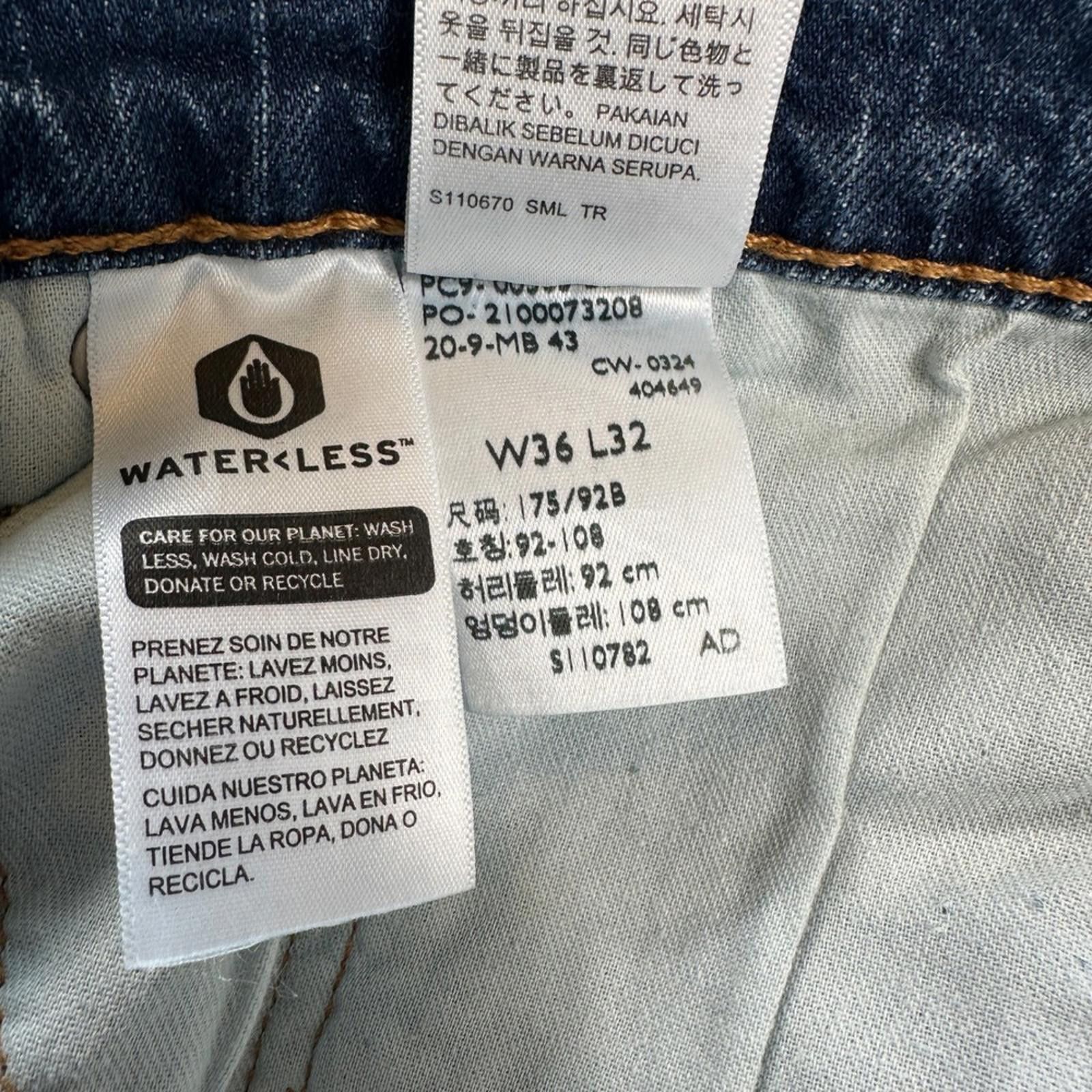 Levi's Levis 505 Jeans Regular Fit Mens 36x32 Blue Denim Straight Size US 36 / EU 52 - 10 Thumbnail