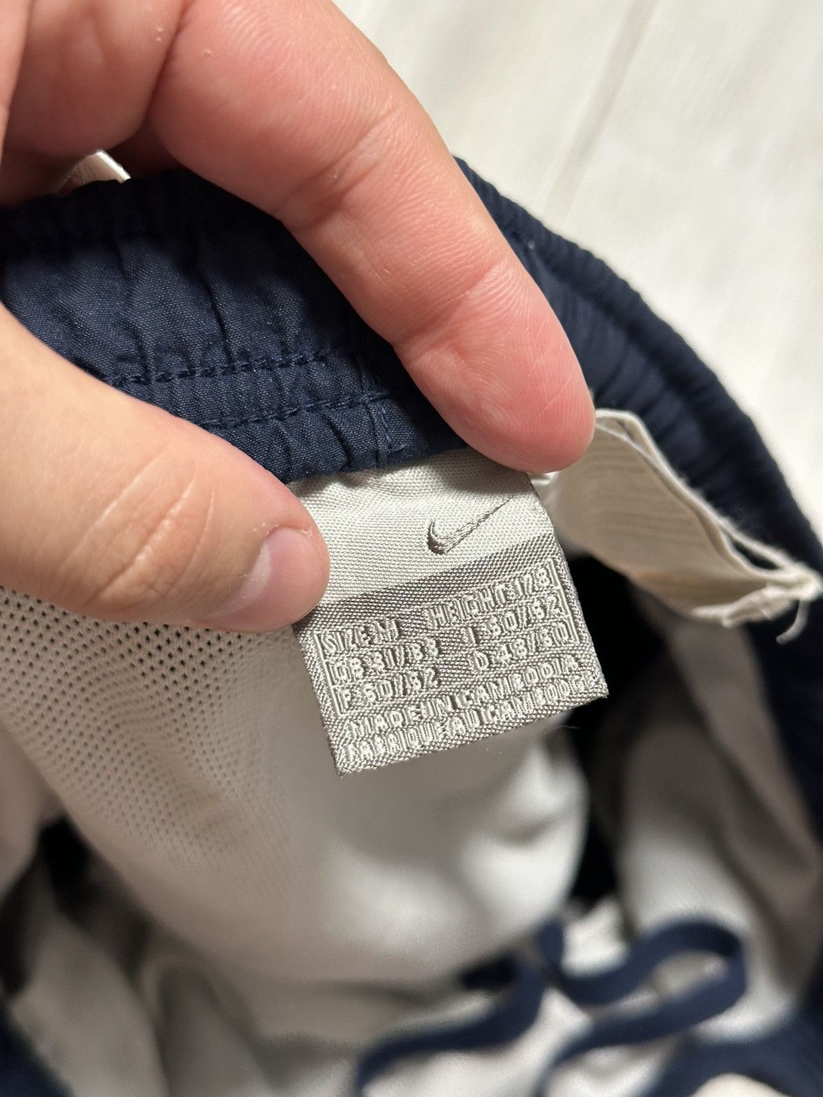 Nike × Vintage Vintage Nike Nylon Shorts Embroidered Swoosh Logo Size US 32 / EU 48 - 3 Thumbnail