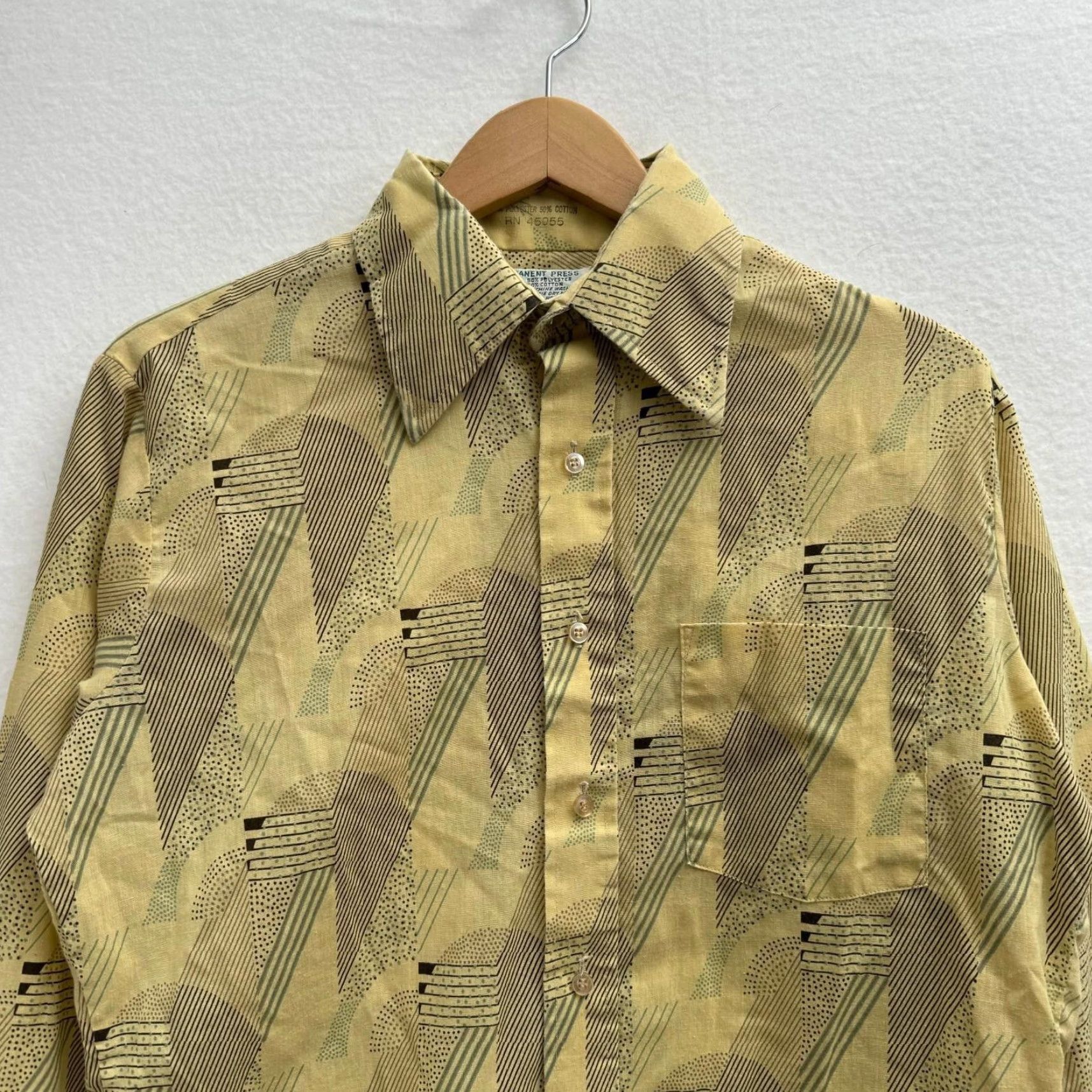 Vintage VINTAGE 70s K Mart Western Shirt M Yellow Geometric Button Up Mens Size US M / EU 48-50 / 2 - 4 Thumbnail