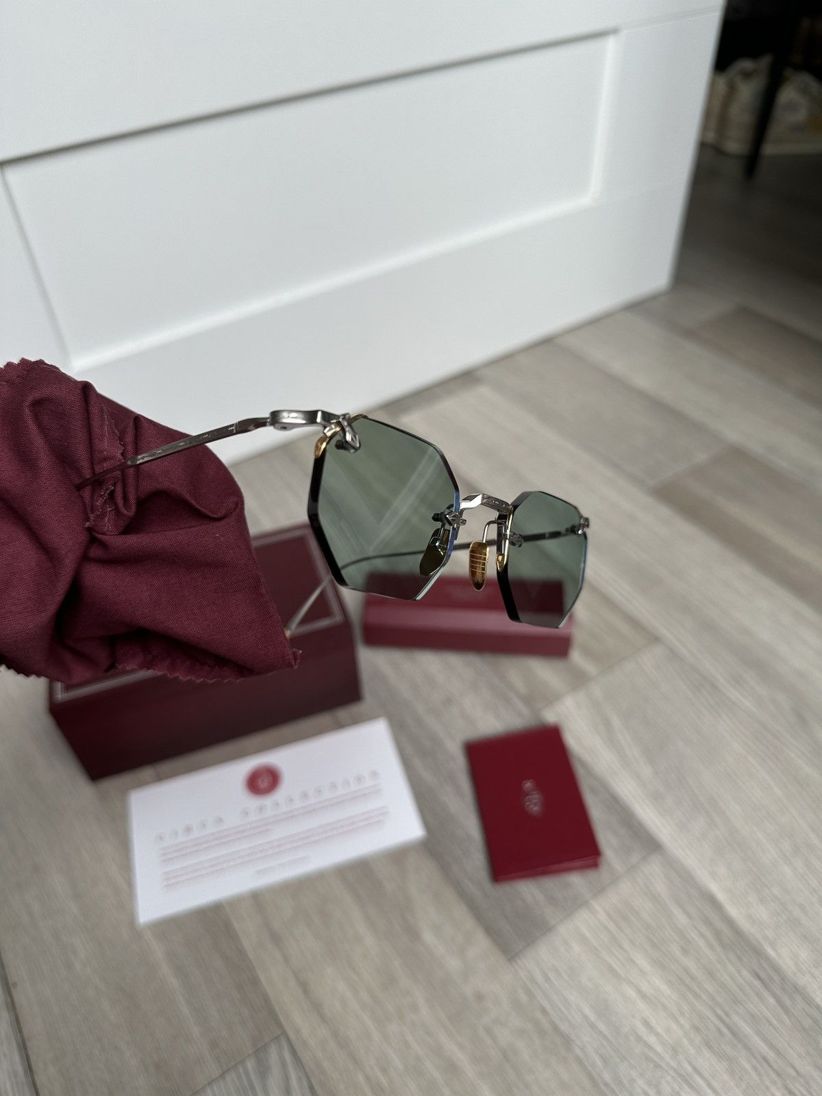 Jacques Marie Mage Jacques Marie Mage El Dorado Silver sunglasses Size ONE SIZE - 5 Thumbnail